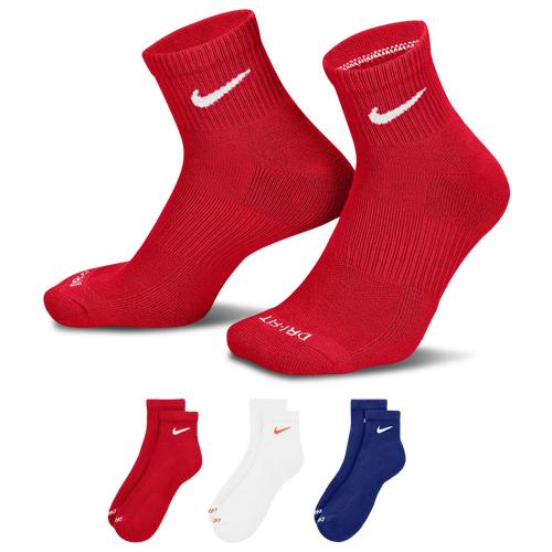 Nike Mens Nike 3 Pack Dri-FIT Plus Quarter Socks - Mens Product Image
