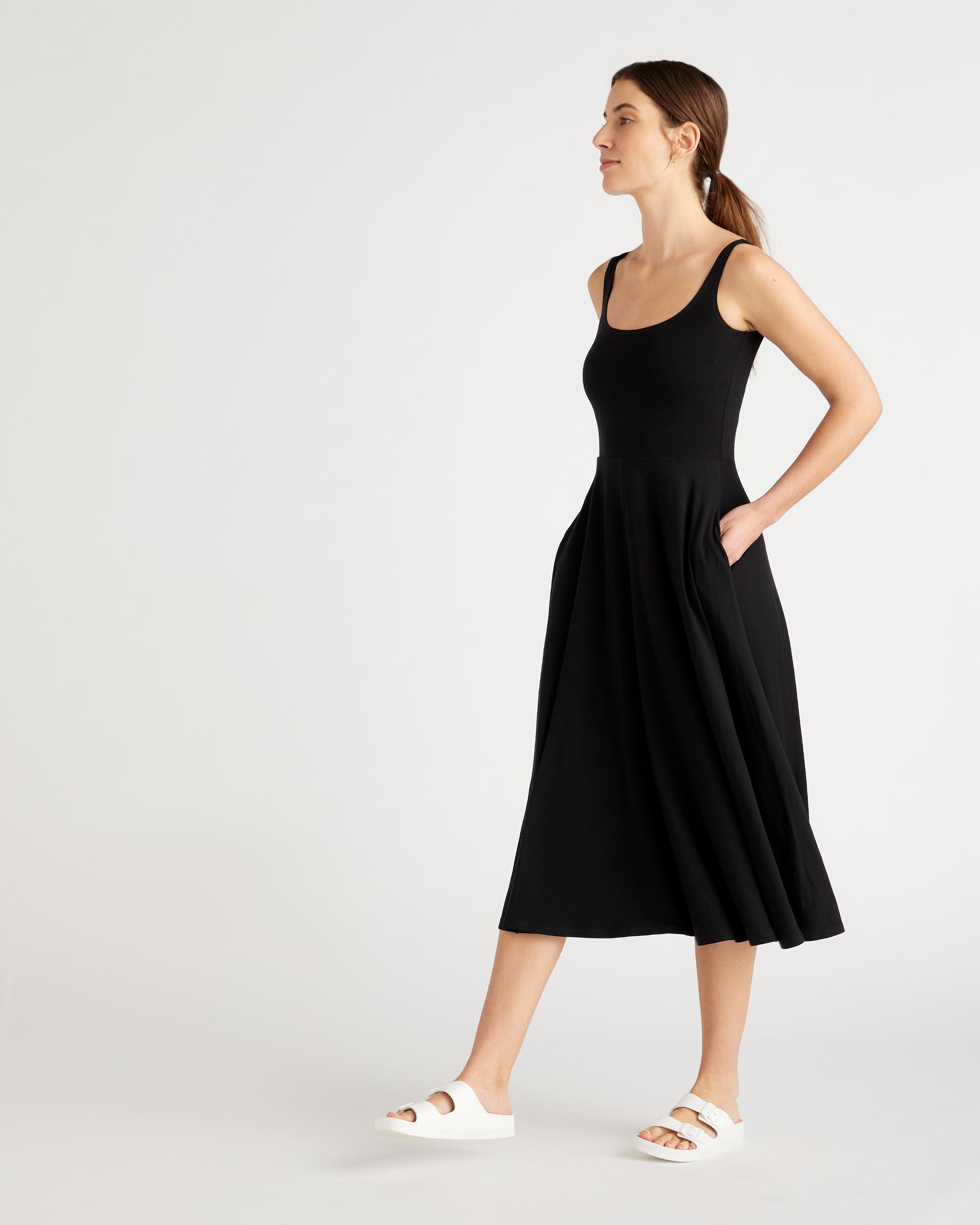 Quince | Women's Fit & Flare Knit Dress Size XL, Tencel Product Image