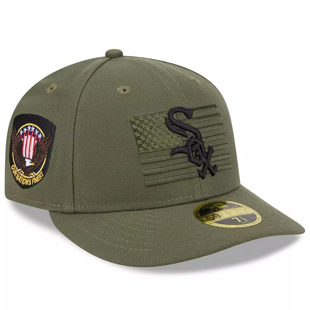 Men's New Era  Green Chicago White Sox 2023 Armed Forces Day Low Profile 59FIFTY Fitted Hat, Size: 7 1/4 Product Image