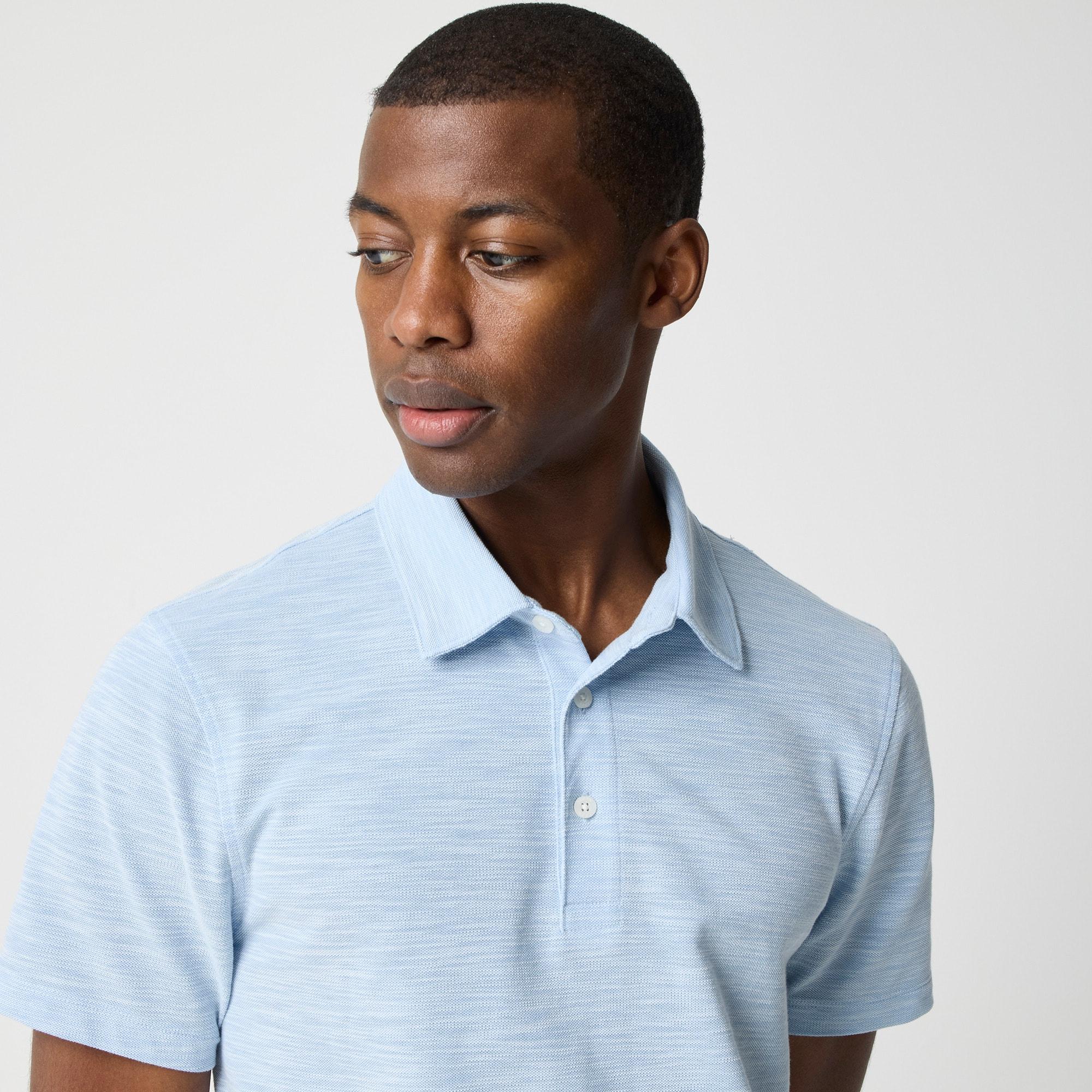 Slub piqué performance polo shirt Product Image