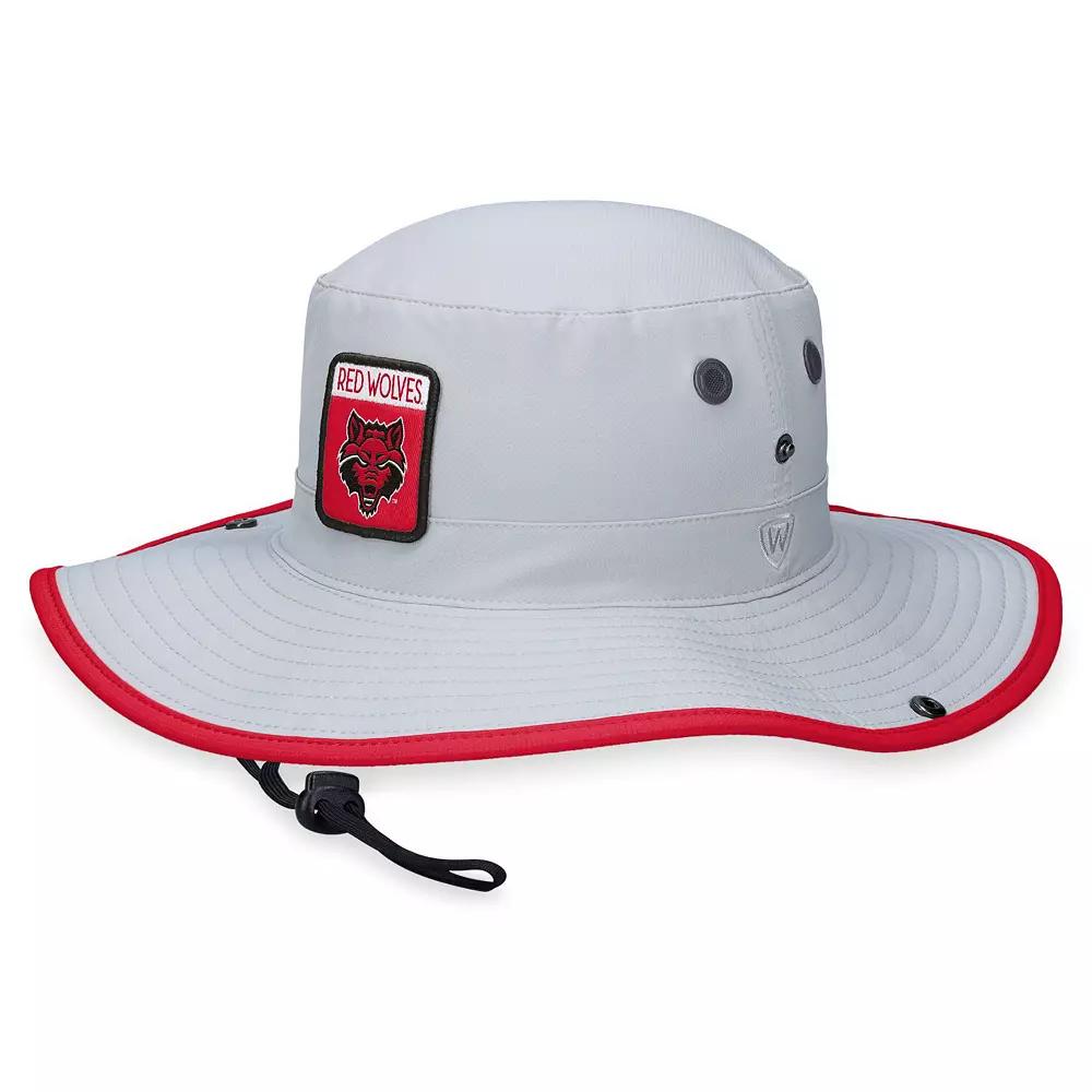 Men's Top of the World Gray Arkansas Razorbacks Steady Bucket Hat, Ars Grey Product Image