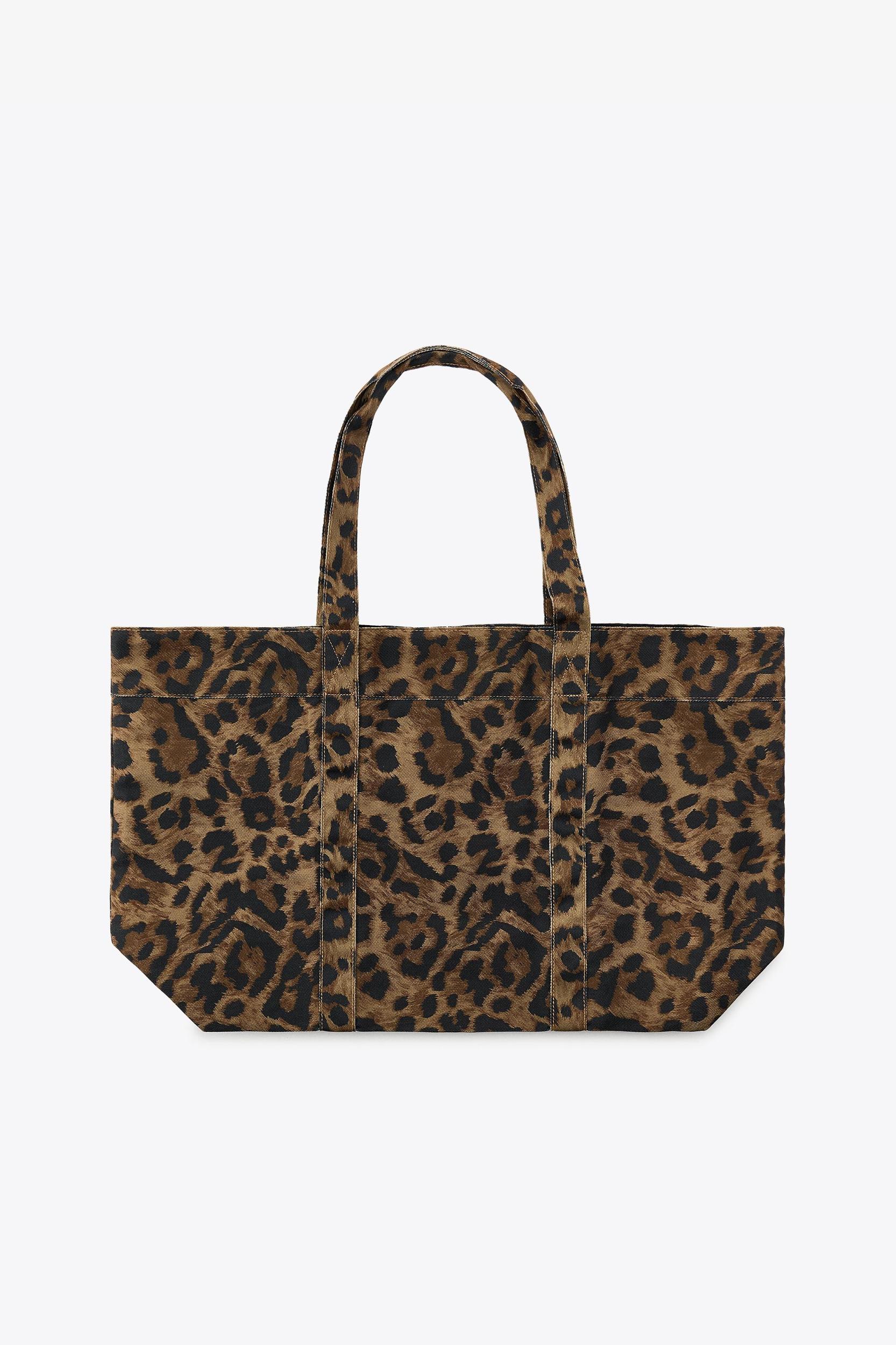 ANIMAL PRINT TWILL MAXI TOTE BAG Product Image