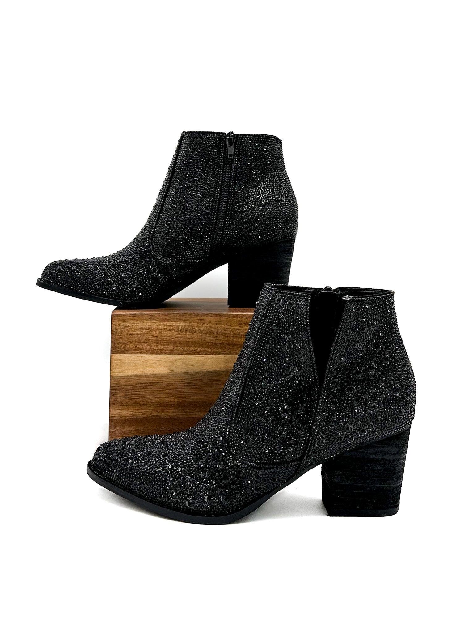 Shine Star Rhinestone Bootie in Silver (Online Exclusive) Product Image