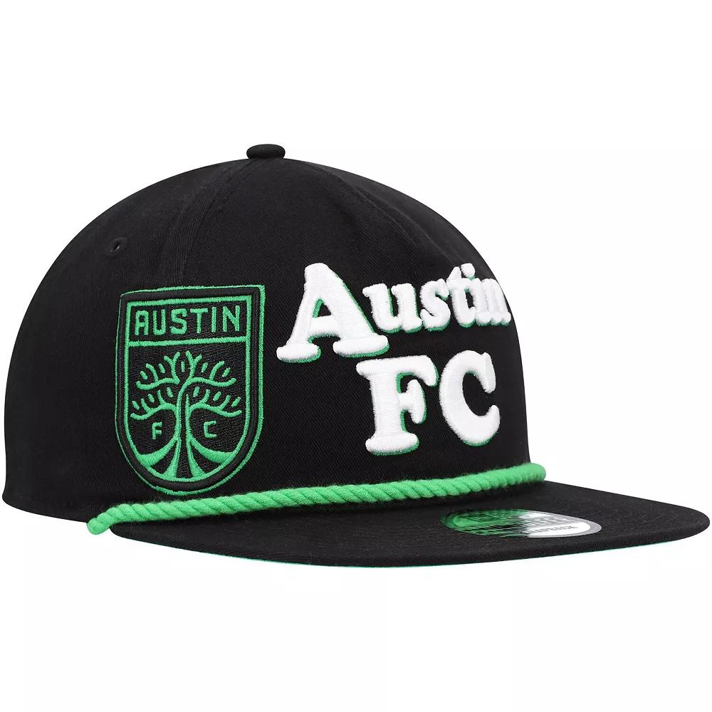Men's New Era  Black Austin FC Heritage The Golfer Snapback Hat, Afc Black Product Image