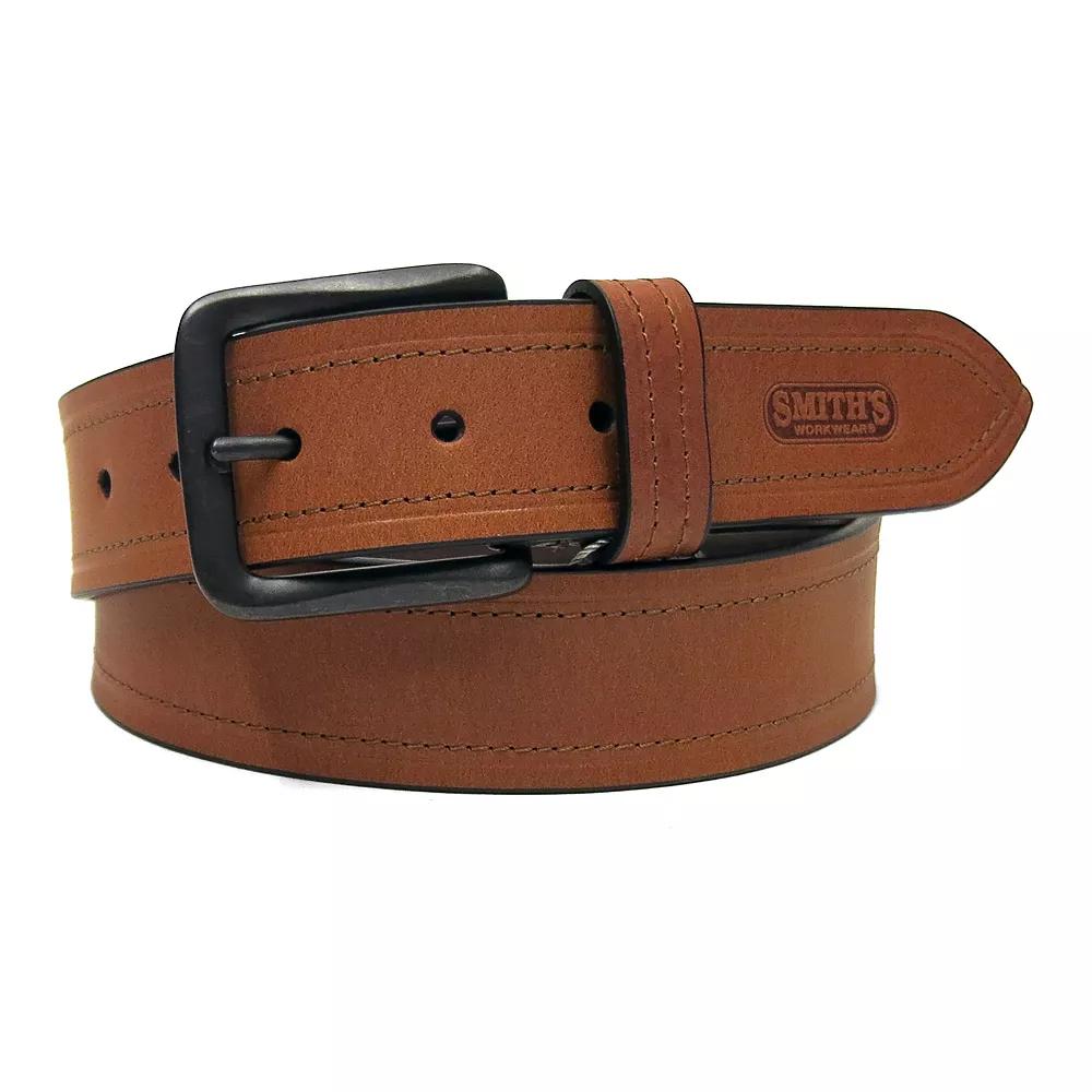 Men's Smith's Workwear Stitched Casual Leather Belt, Size: 36 Product Image