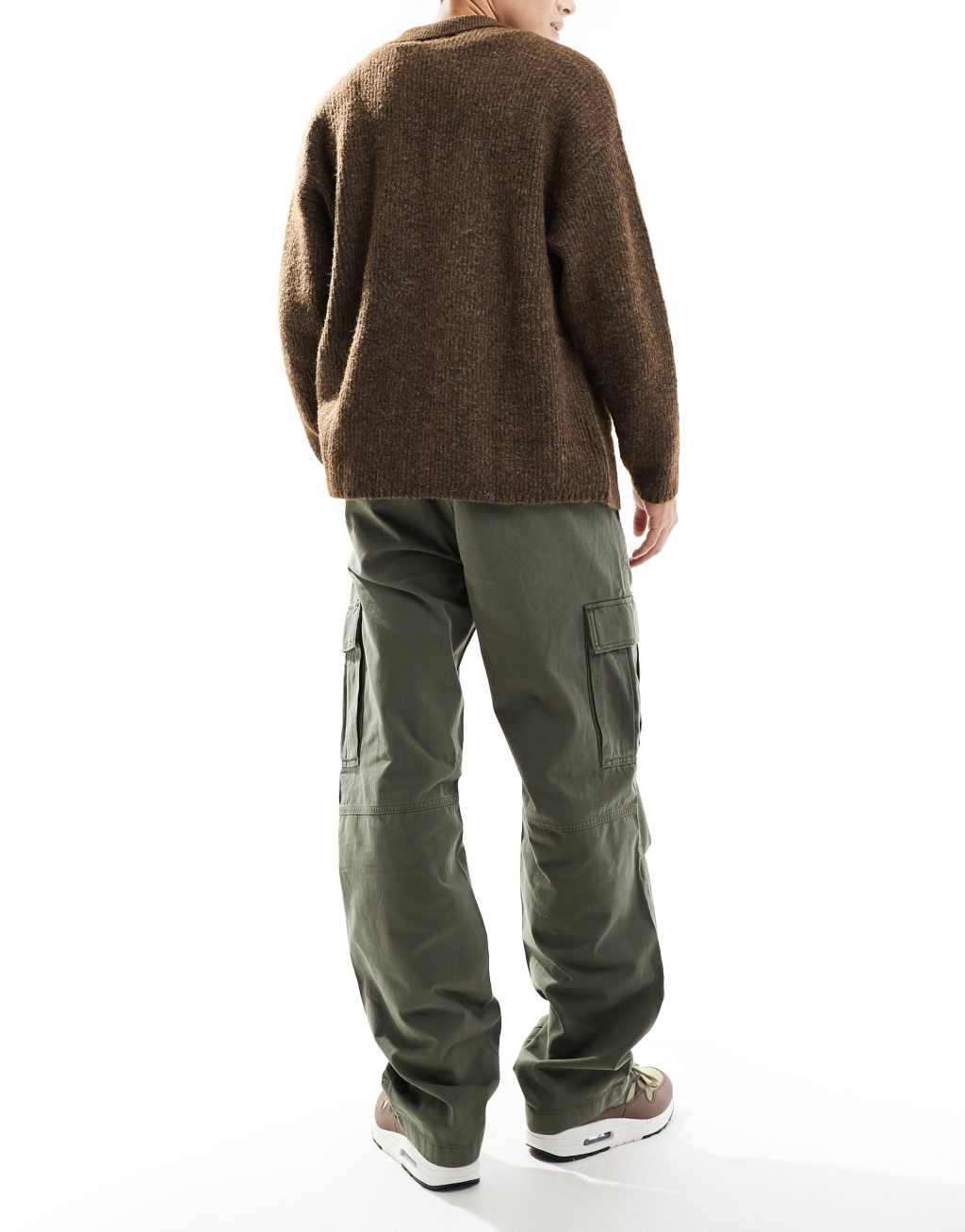Tommy Jeans Jaimie cargo pants in olive green Product Image