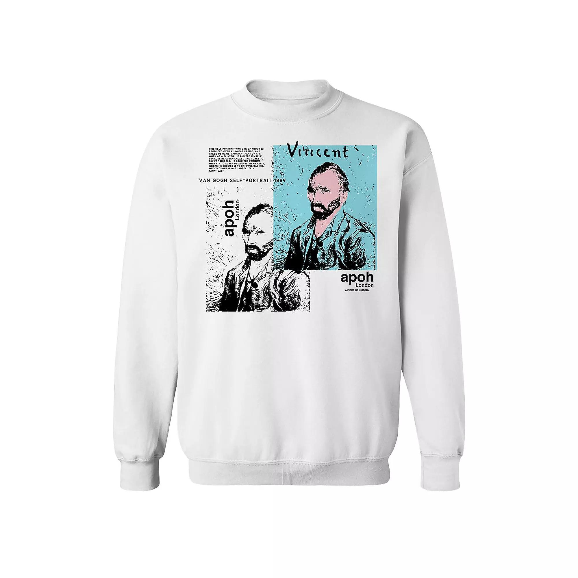 Men's apoh - Van Gogh Self Portrait Graphic Fleece Sweatshirt,  Product Image