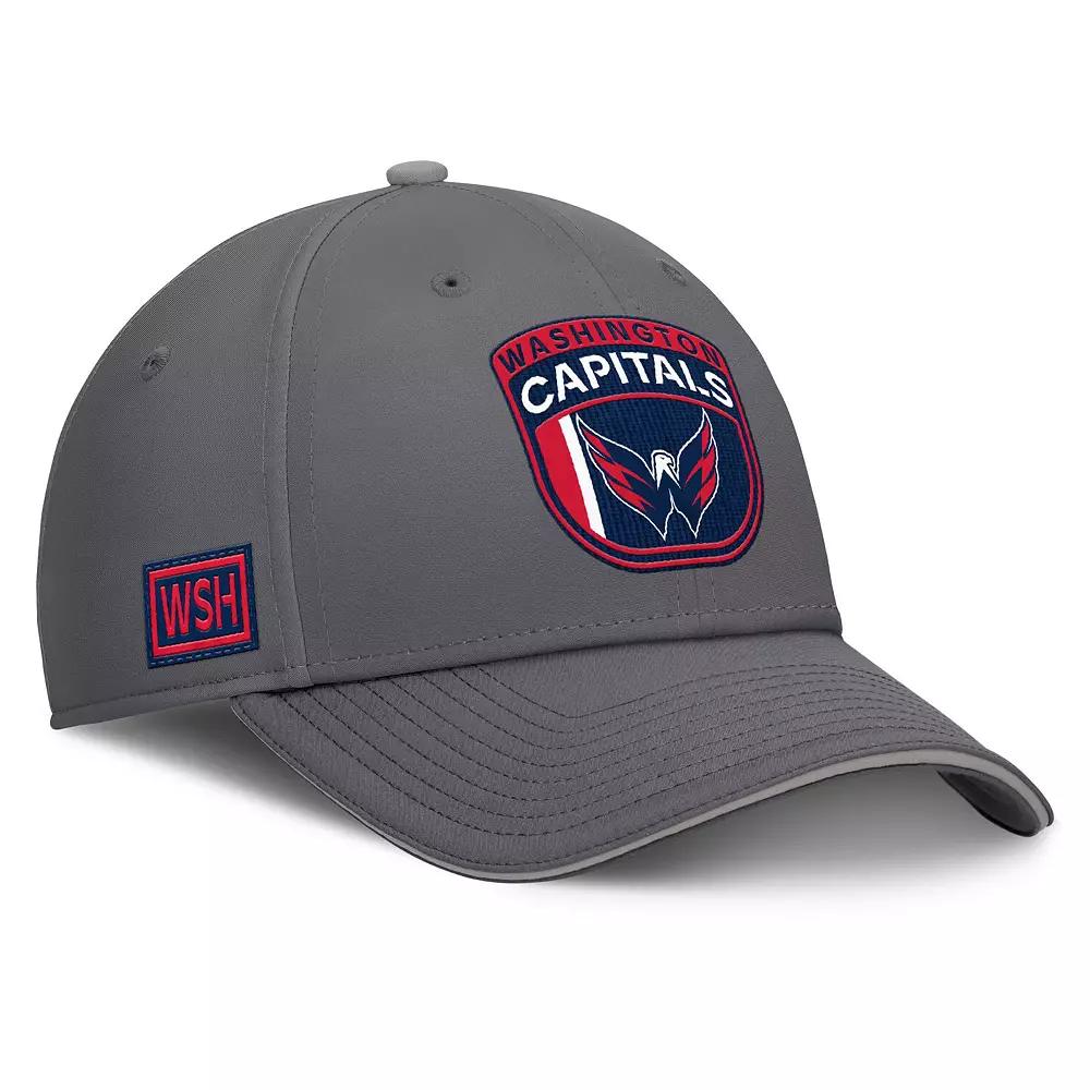 Men's Fanatics Gray Washington Capitals Home Ice Flex Hat, Size: Medium/Large, Grey Product Image