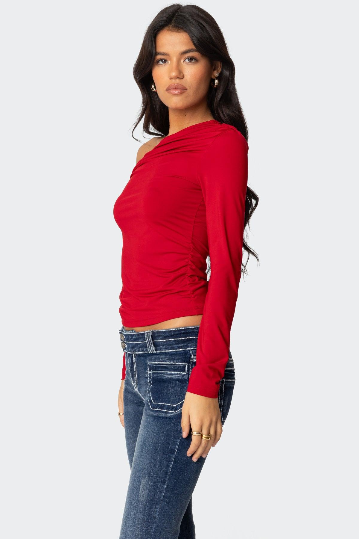 Ronnie Asymmetric Long Sleeve Top Product Image