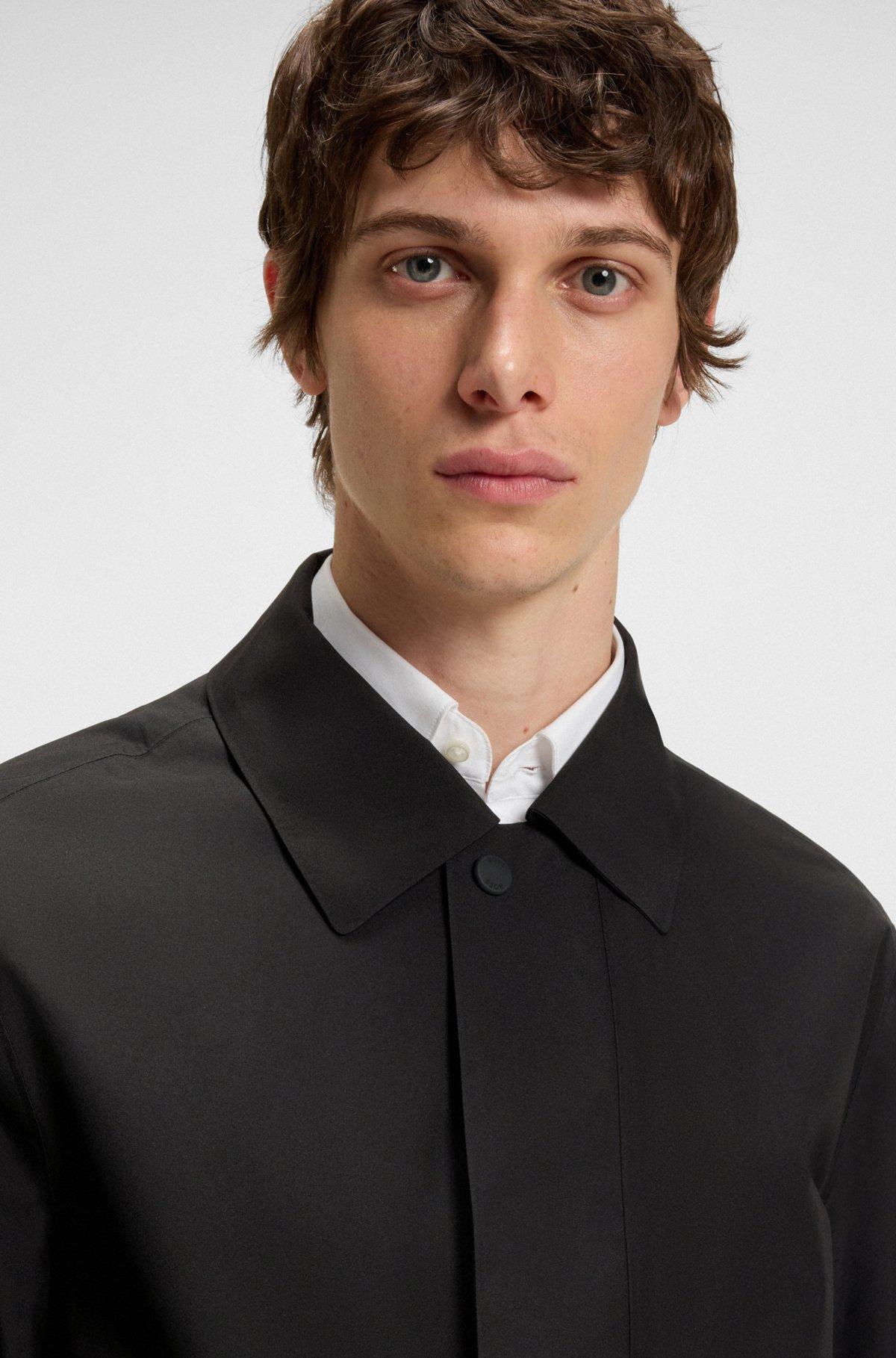 BOSS - GORE-TEX® water-repellent tailored coat with concealed zipper - Black Product Image