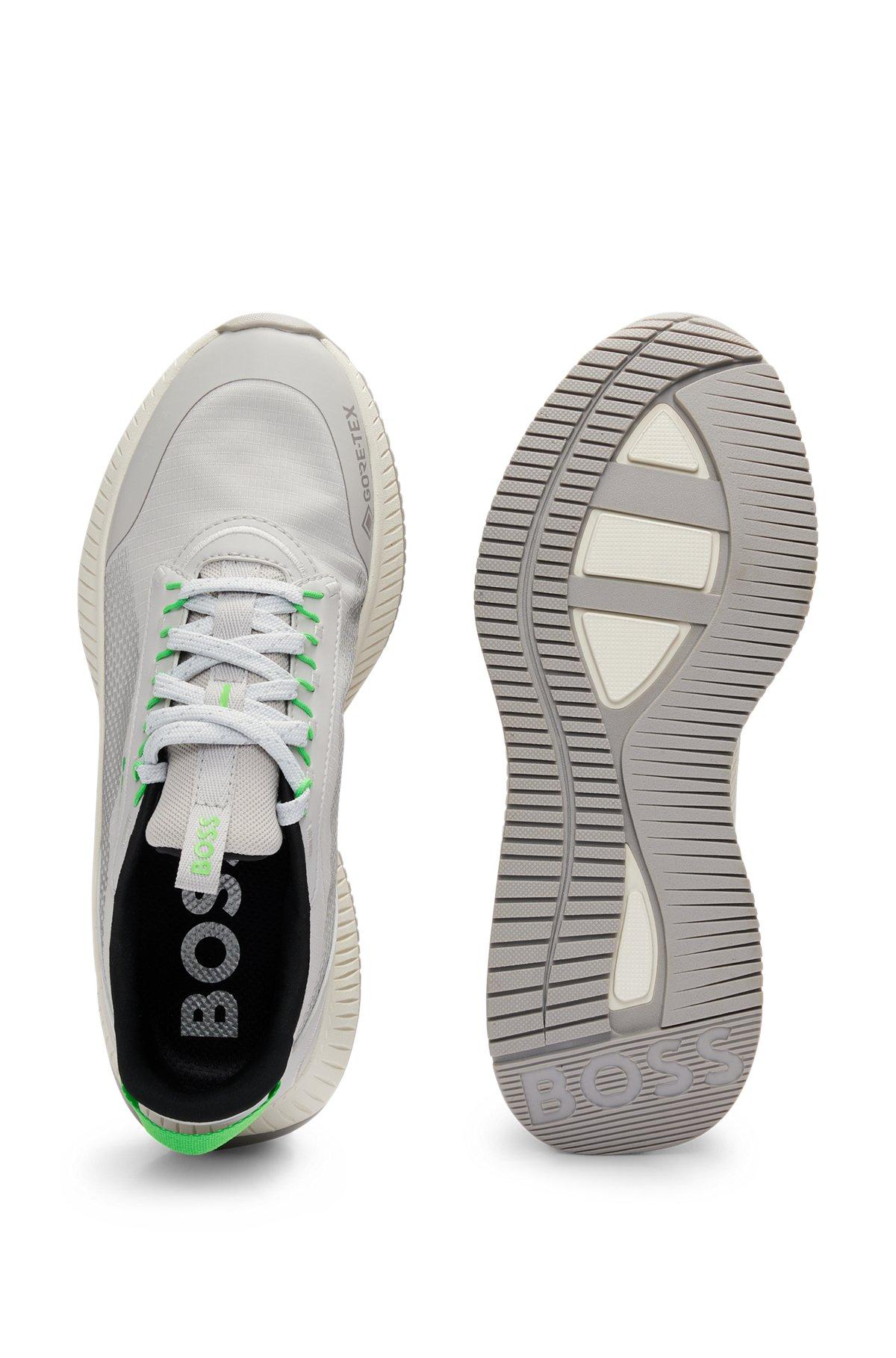 BOSS - TTNM EVO mixed-material GORE-TEX trainers with ridged sole - Light Grey Product Image