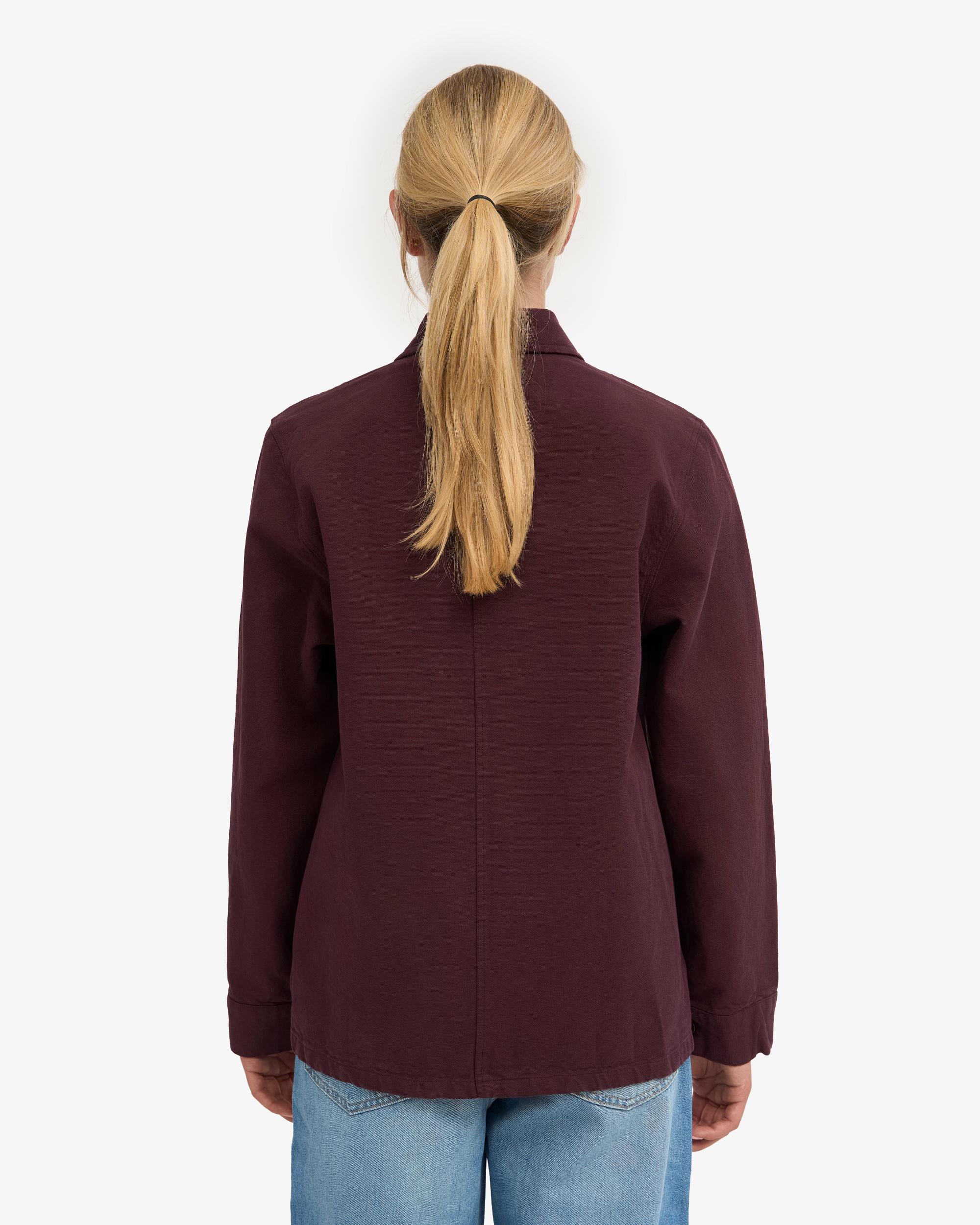 Organic Workwear Jacket - Oxblood Red Product Image