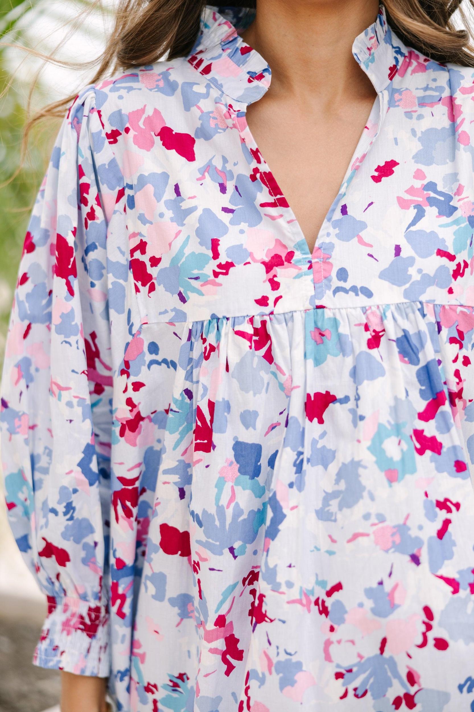 It's Your Chance Light Blue Babydoll Dress Female Product Image