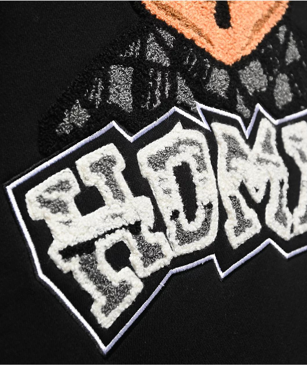 DGA Homies Chenille 8Ball Black Hoodie Product Image