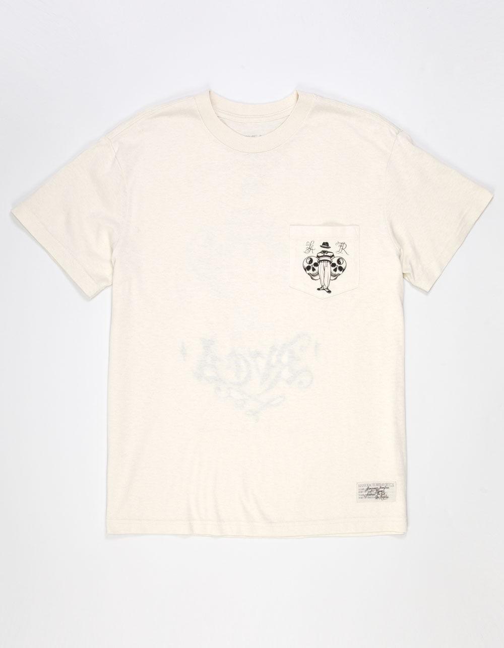 RVCA Invisible Man Mens Pocket Tee - OFF WHITE Product Image