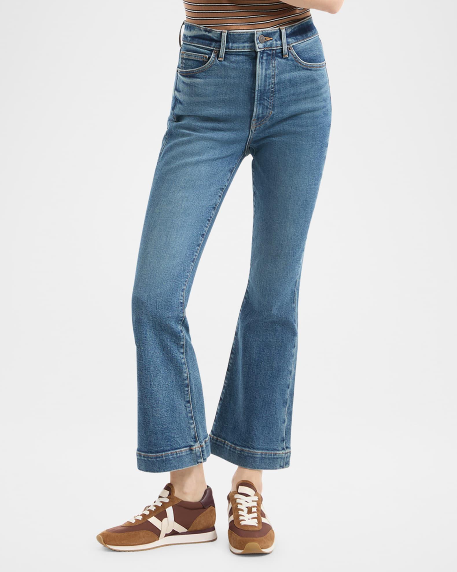 Carson High-Rise Ankle Flare Jeans Product Image