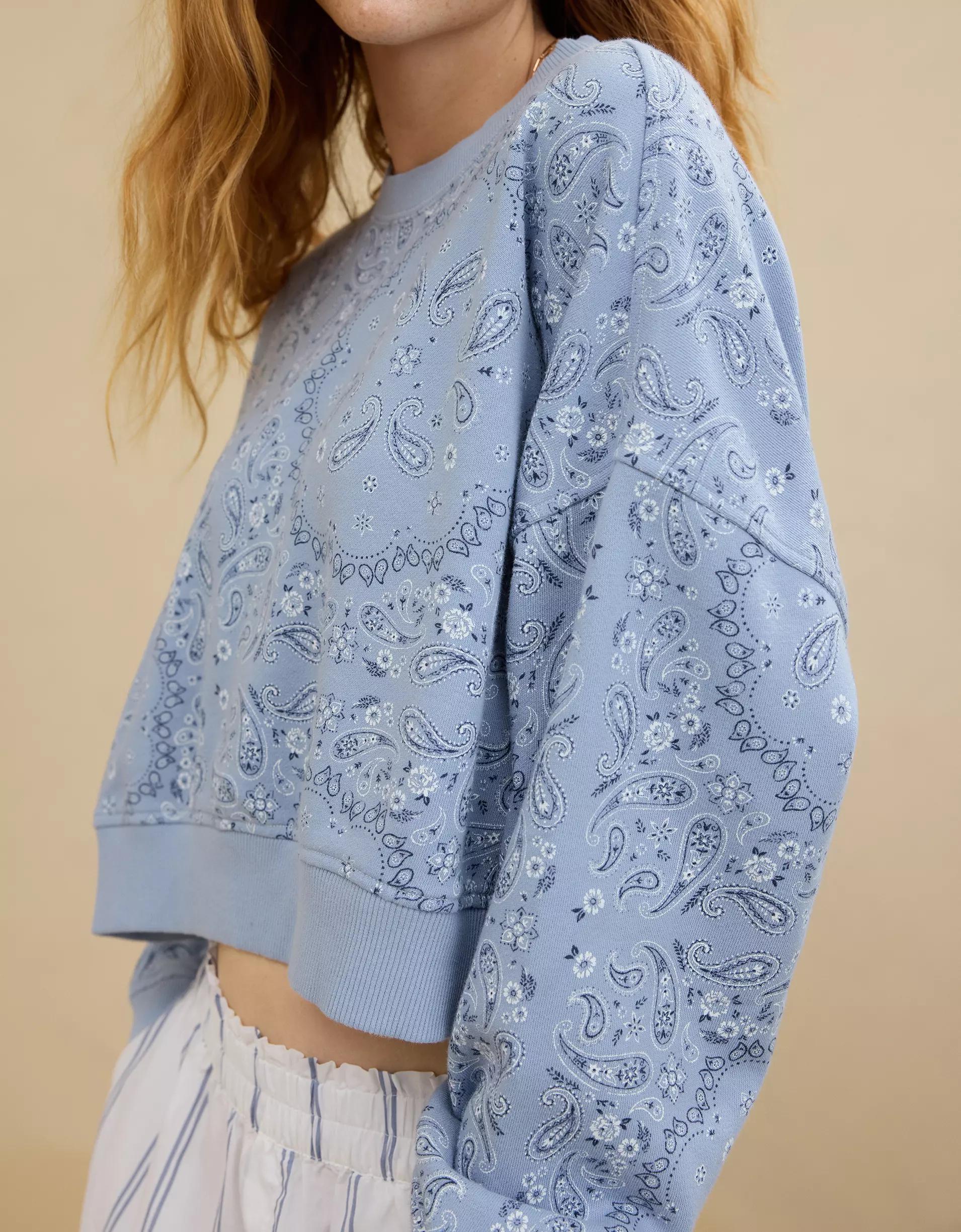 Aerie Take It Easy Crew Sweatshirt Product Image