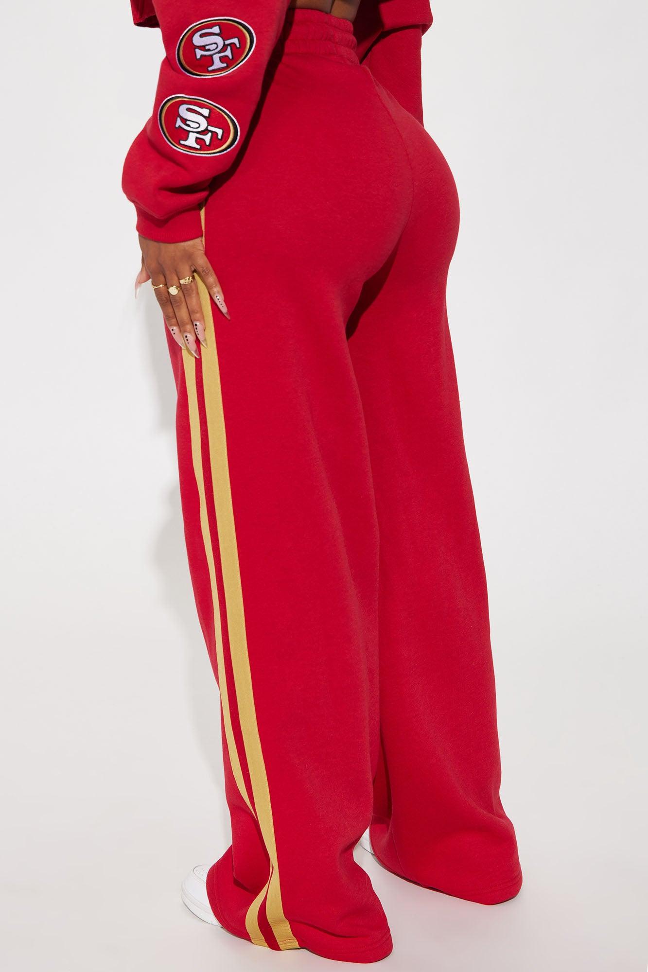 49ers Second Half Come-Back Wide Leg Pant - Red Female Product Image