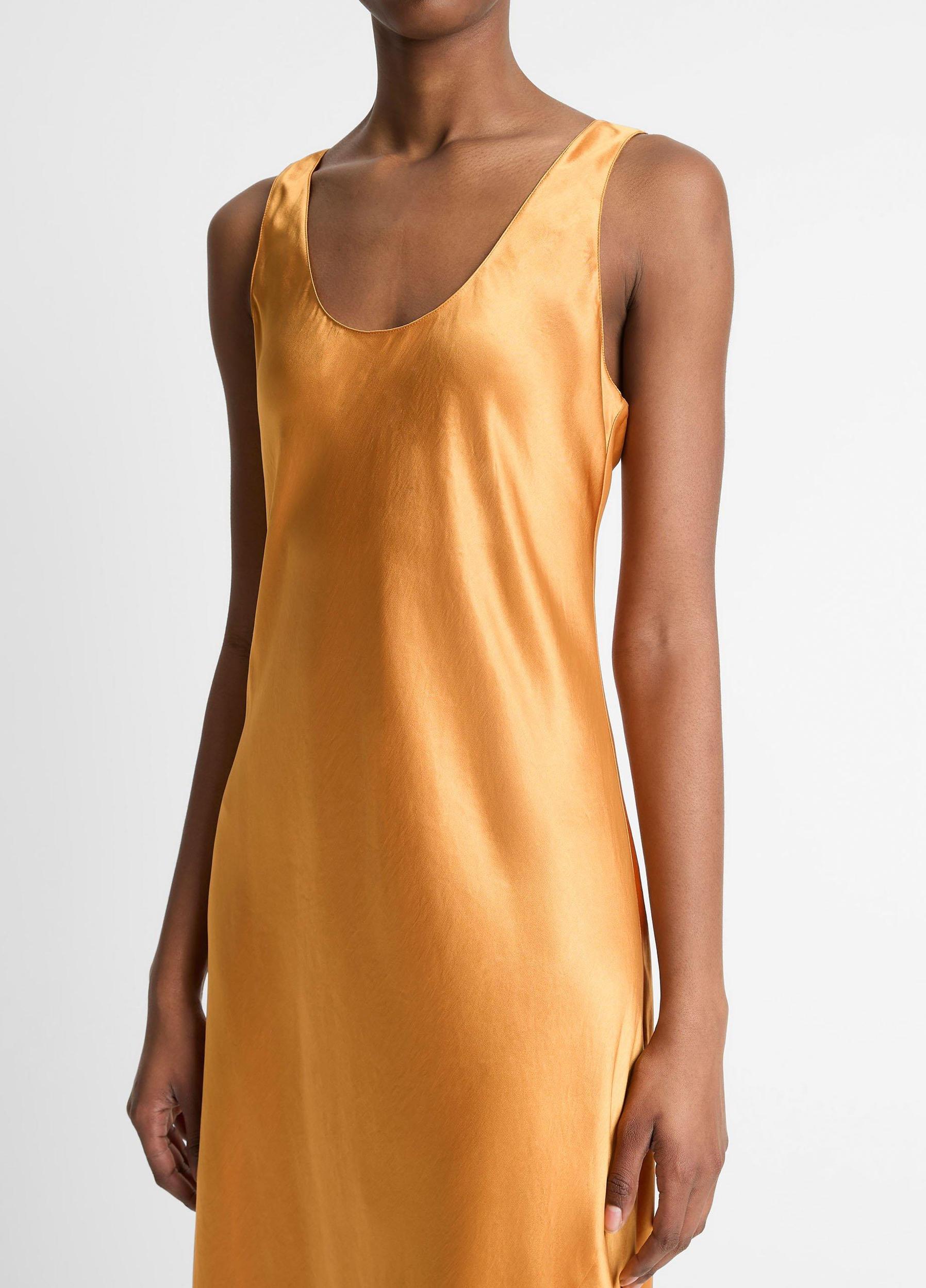 Satin Bias Tank Dress Product Image