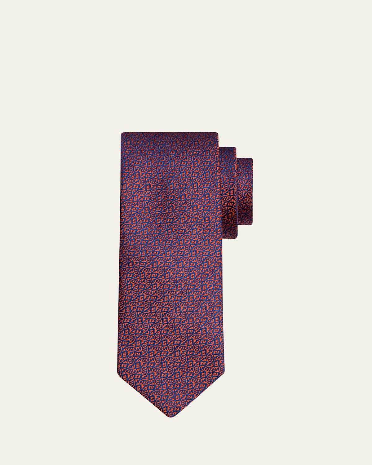 Mens Check Silk Tie Product Image
