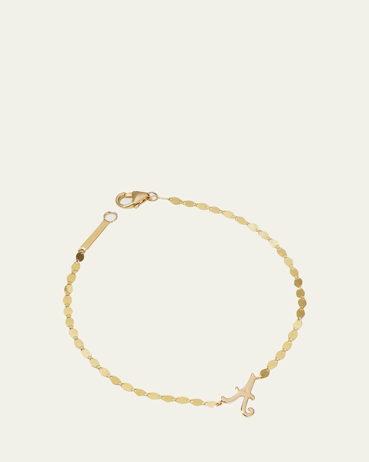 Micro Cursive Initial Bracelet Product Image