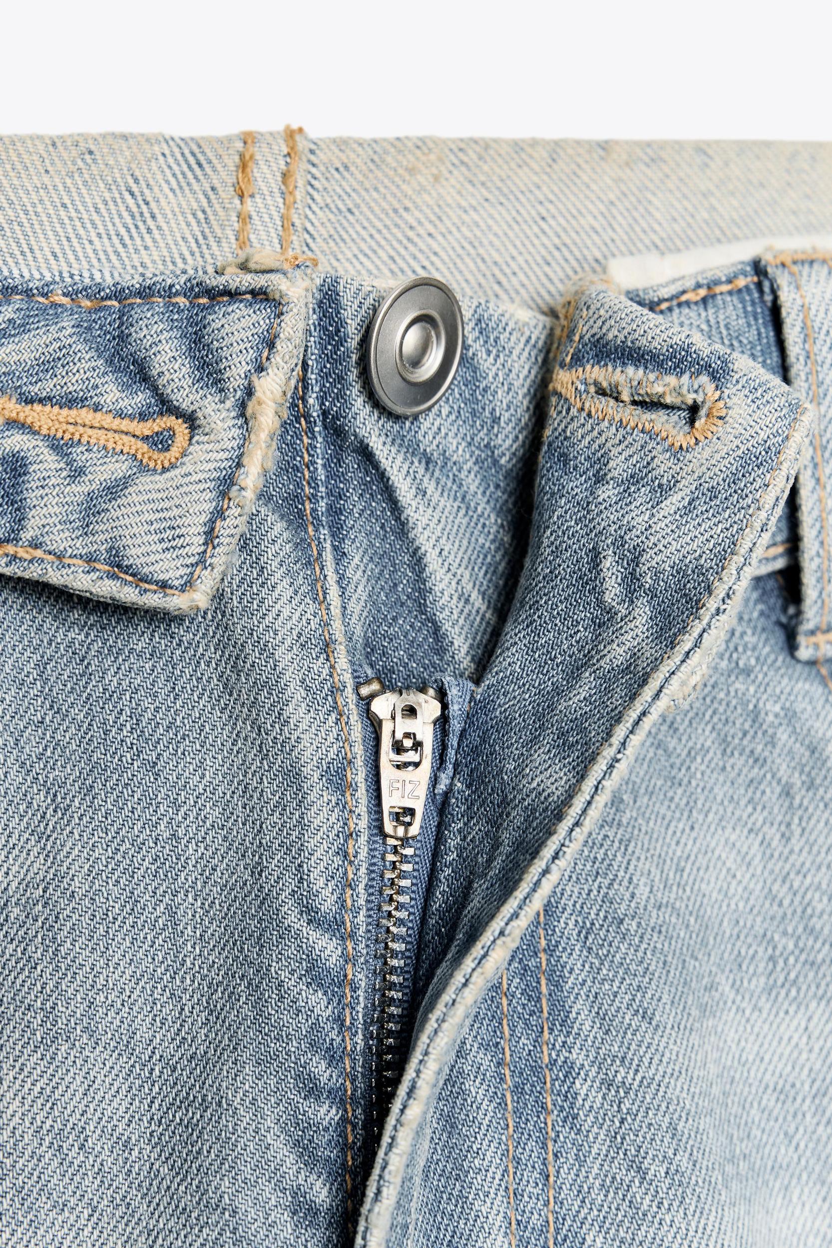 TRF FOLDED HIGH-RISE JEANS Product Image