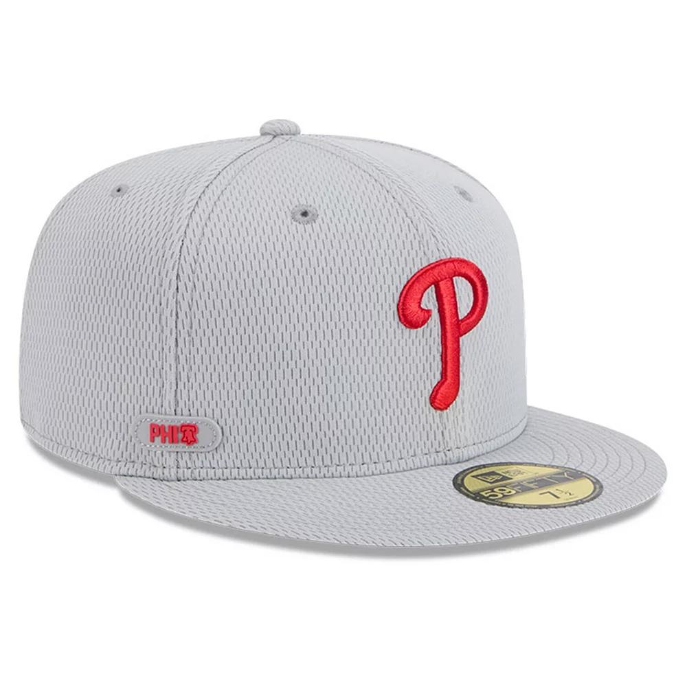 Men's New Era Gray Philadelphia Phillies 2025 MLB Clubhouse 59FIFTY Fitted Hat, Size: 7, Grey Product Image