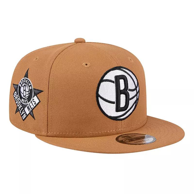 Men's New Era Tan Brooklyn Nets Color Pack 9FIFTY Snapback Hat, Team Product Image