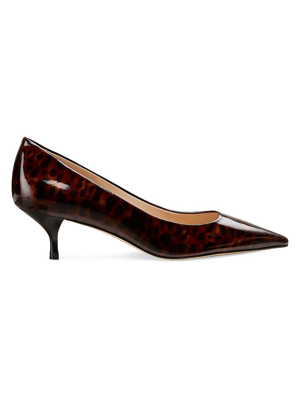 Womens Stuart Power 50MM Gloss Tortoise Pumps Product Image