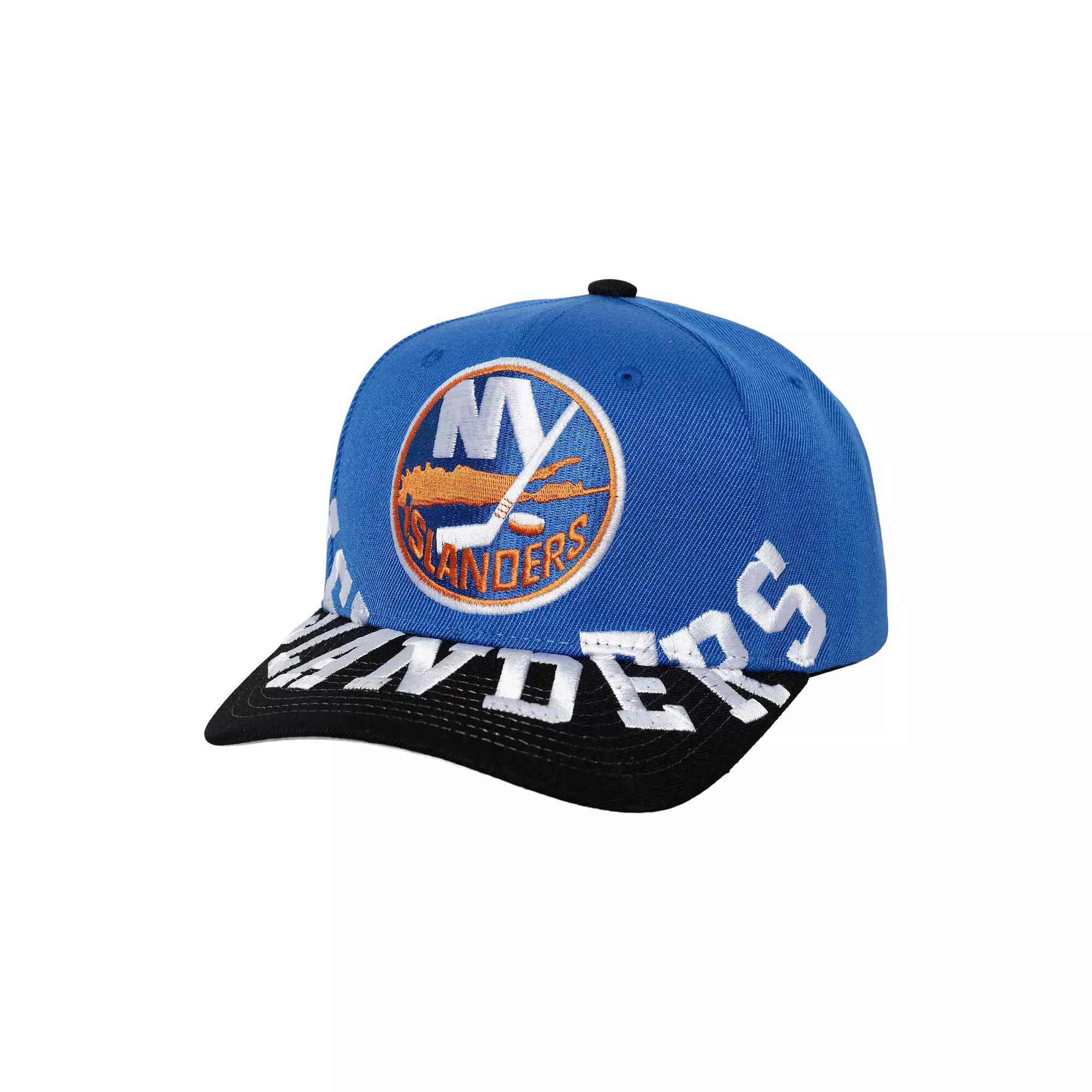 Men's Mitchell & Ness Royal/Black New York Islanders Underarch Two-Tone Pro Crown Snapback Hat, Isl Blue Product Image