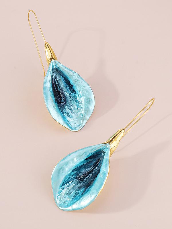 Flower Shape Drop Earrings Earrings Accessories Product Image