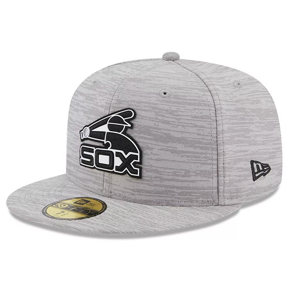 Men's New Era  Gray Chicago White Sox 2023 Clubhouse 59FIFTY Fitted Hat, Size: 7 1/8, Grey Product Image