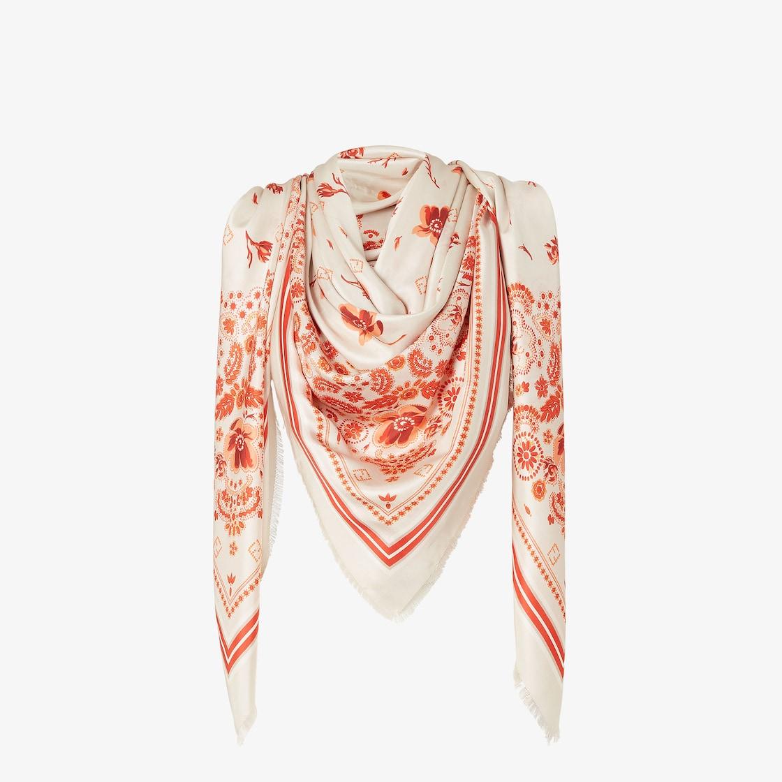 Fendi PareoIvory silk Coral Bandana pareo Product Image