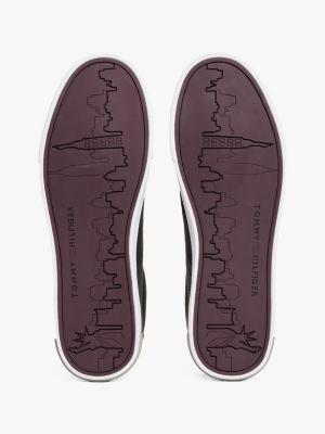 Low Cut Logo Leather Mix Sneaker Product Image