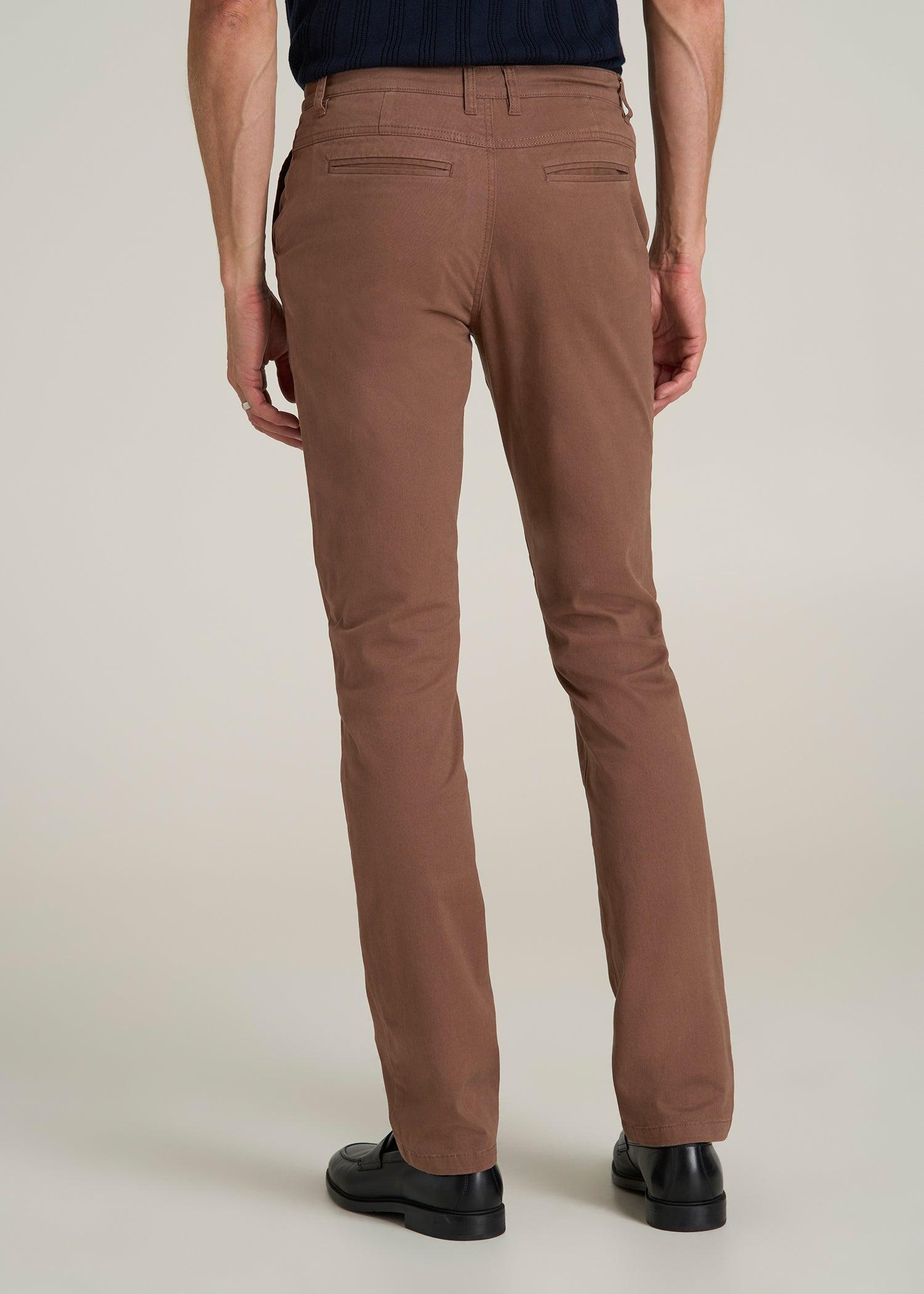 Carman TAPERED Chinos for Tall Men in Otter Brown Male Product Image