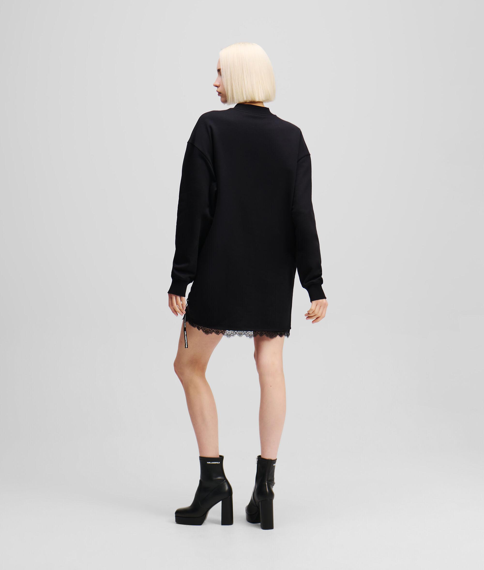 LACE DETAIL SWEAT DRESS Product Image