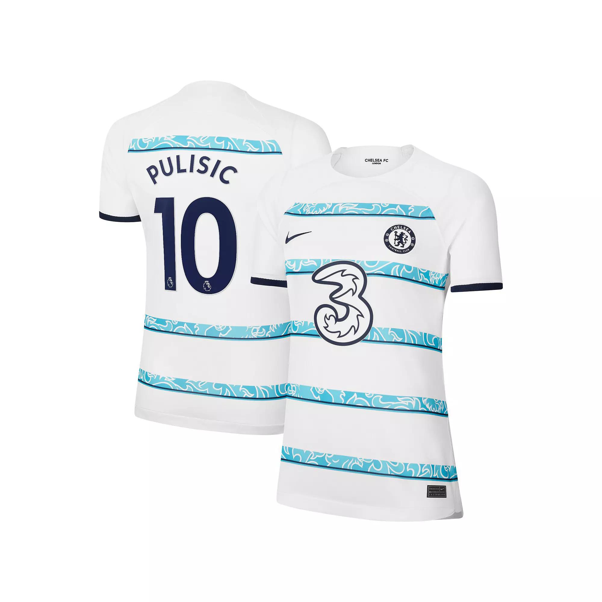 Womens Nike Christian Pulisic White Chelsea 2022/23 Away Breathe Stadium Replica Player Jersey Product Image