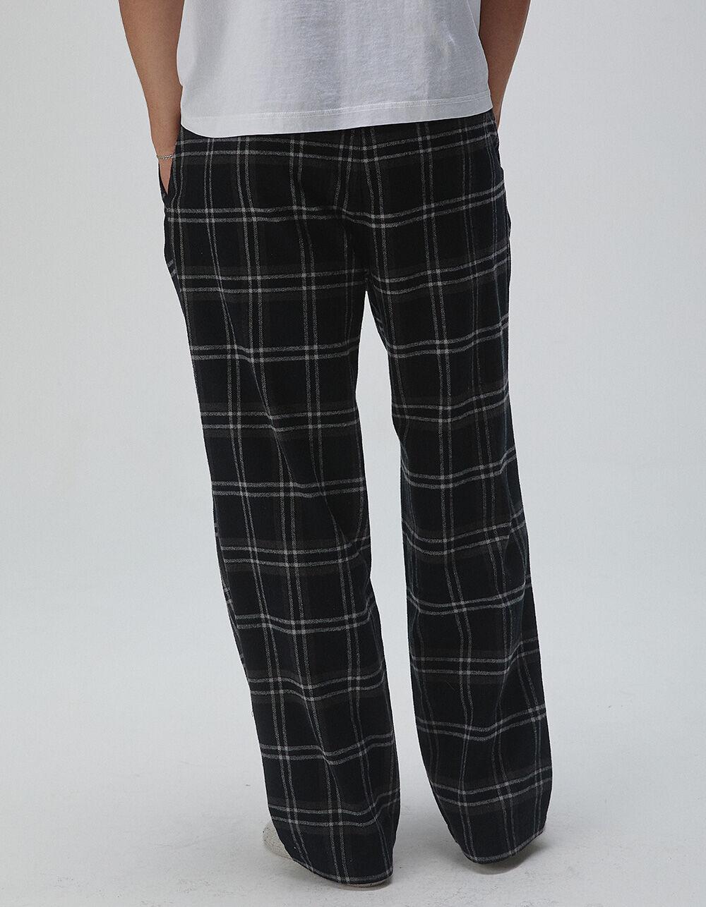 RSQ Mens Plaid Pajama Pants - WHT/GRAY Product Image