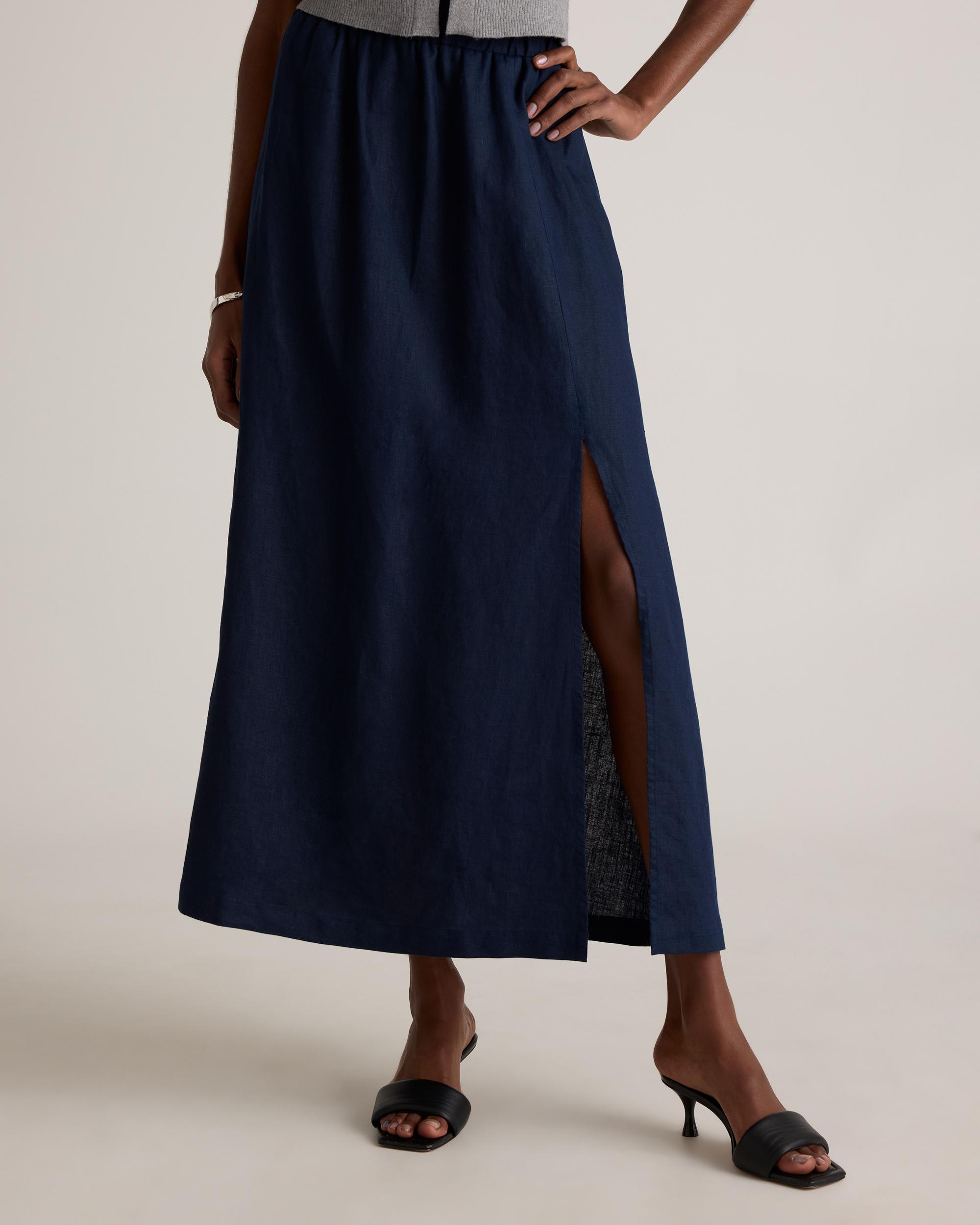 Quince | Women's 100% European Linen Maxi Skirt Size XS Product Image