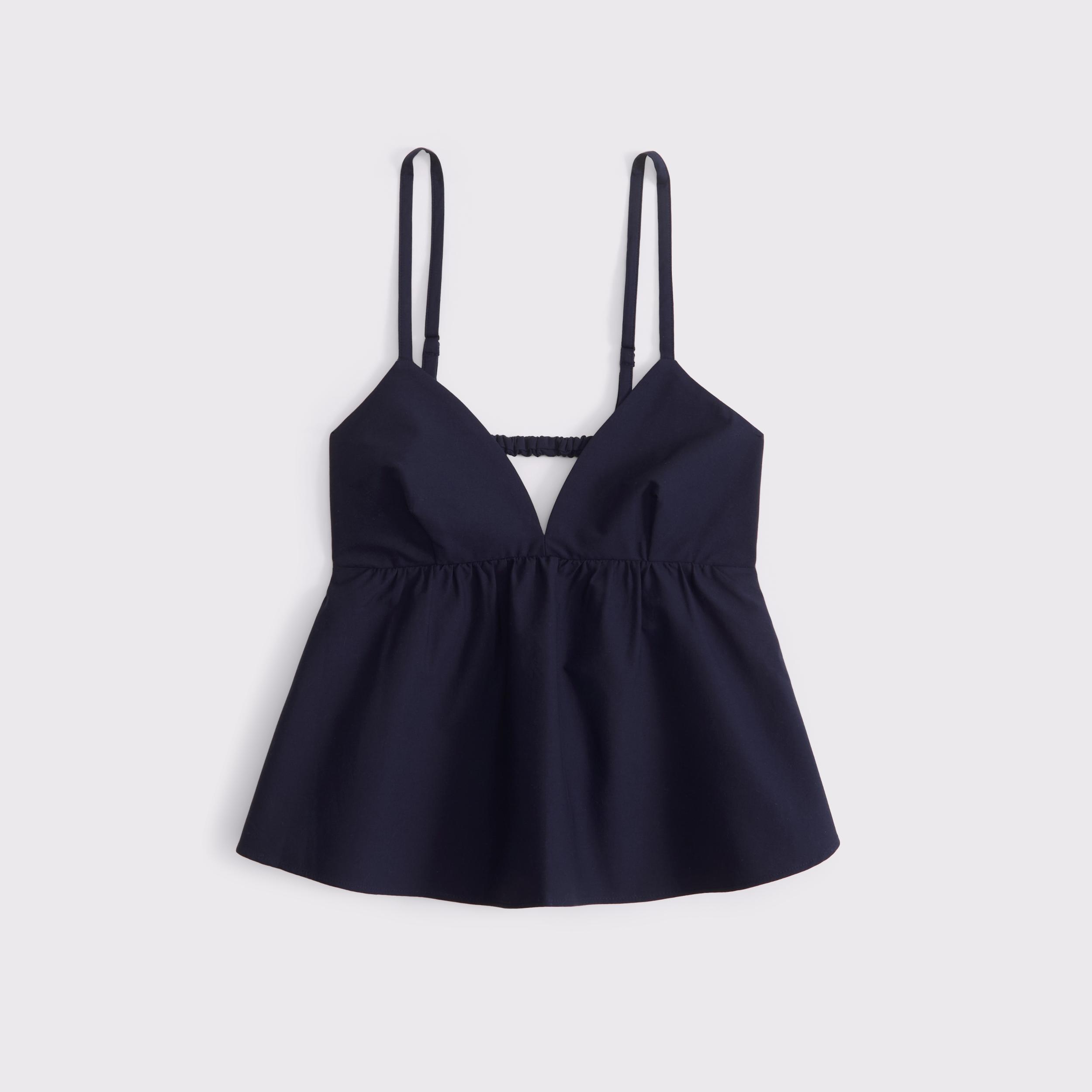 Poplin Peplum Top Product Image