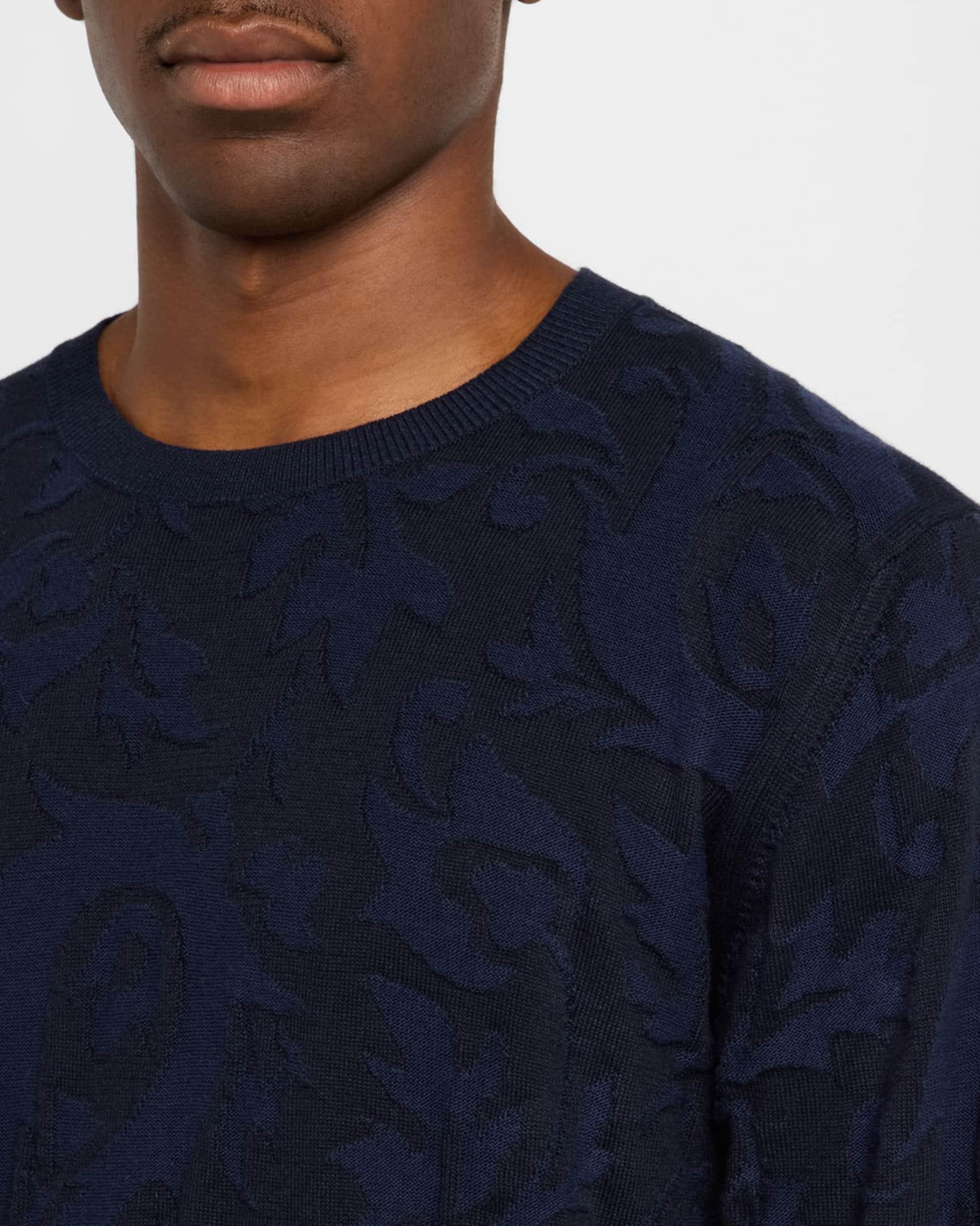 Men's Jacquard Cotton-Cashmere Sweater Product Image