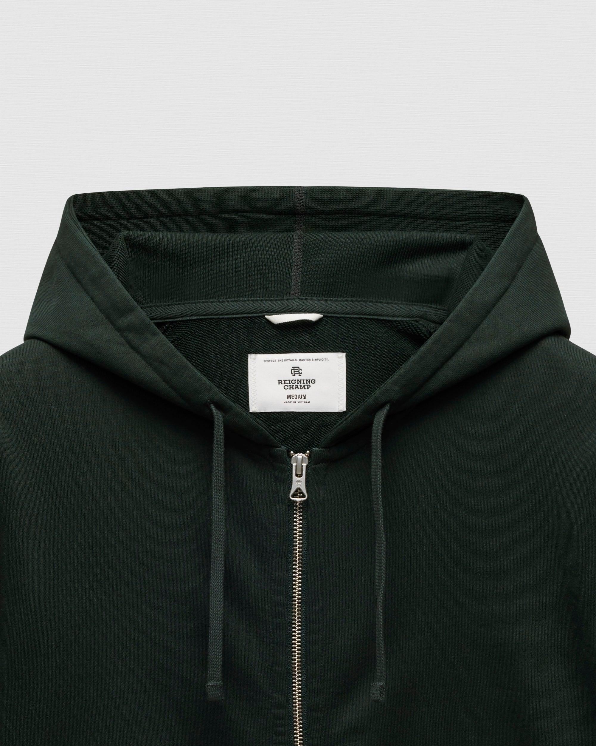 Midweight Terry Standard Zip Hoodie Male Product Image