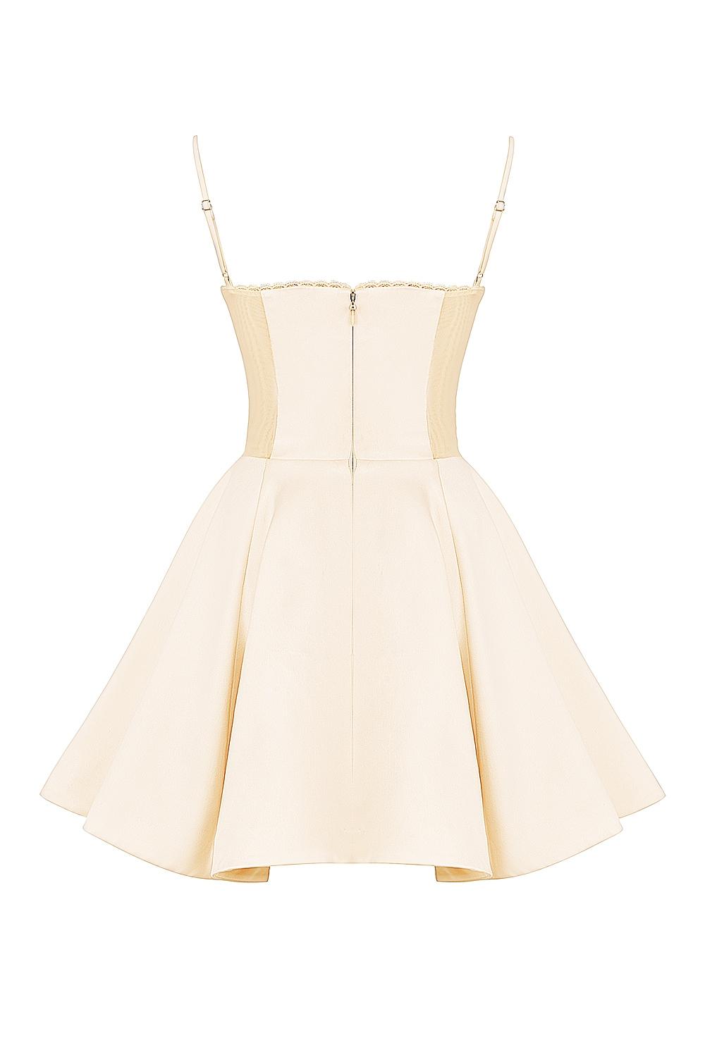 Minimoiselle  vintage cream tulle mini dress Product Image