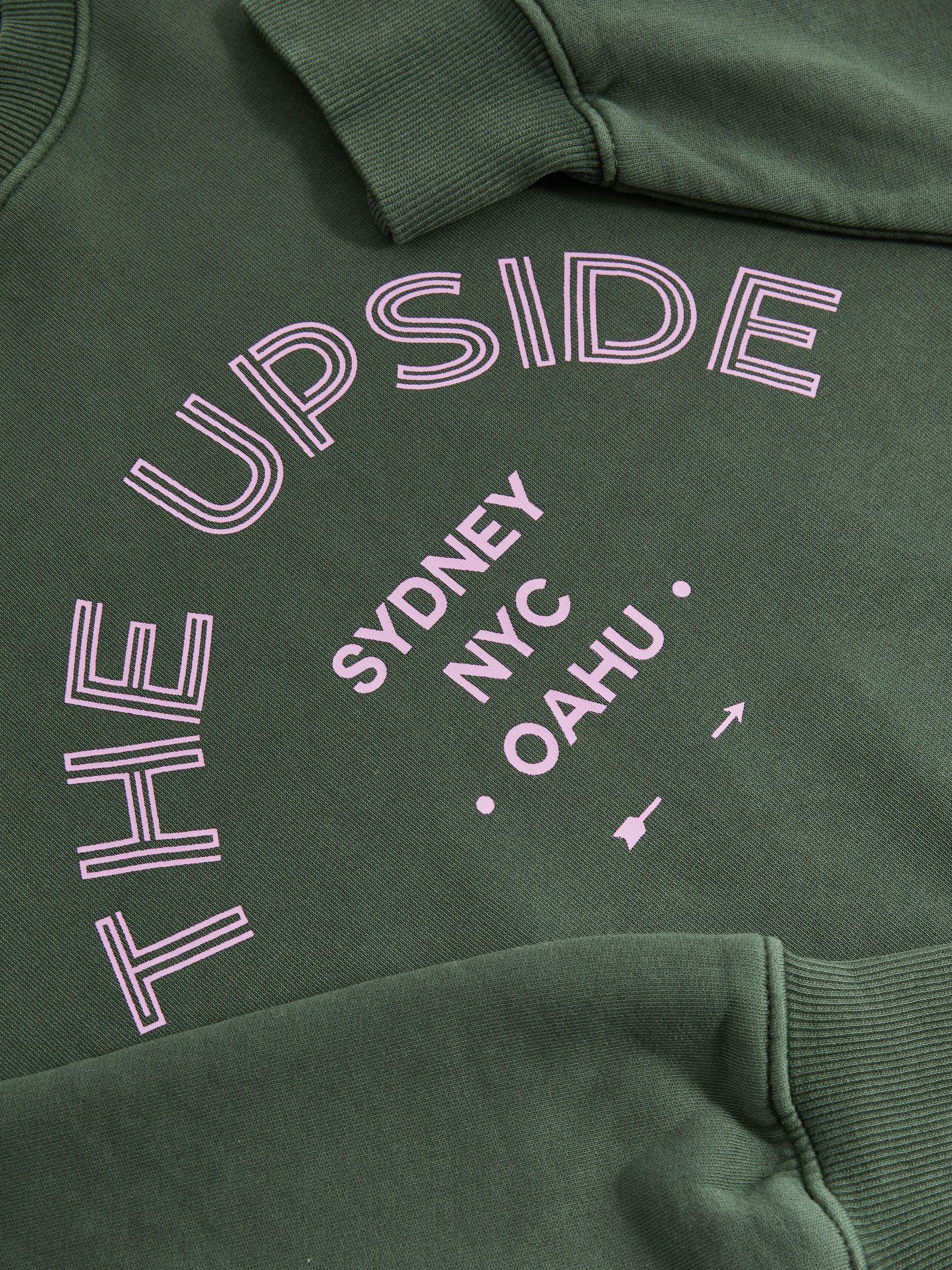 The Upside Cotton Crew-Neck Sweatshirt in Green Product Image
