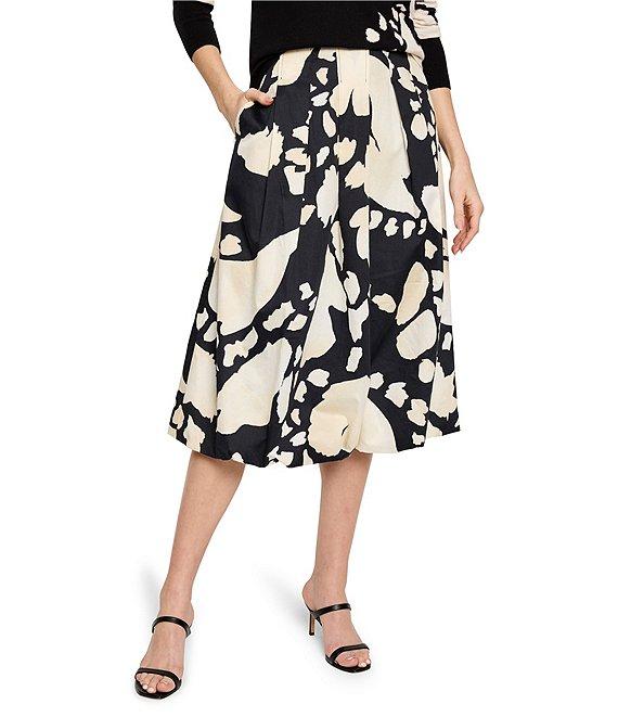 NIC + ZOE Woven Evening Petal Print Bubble Skirt Product Image