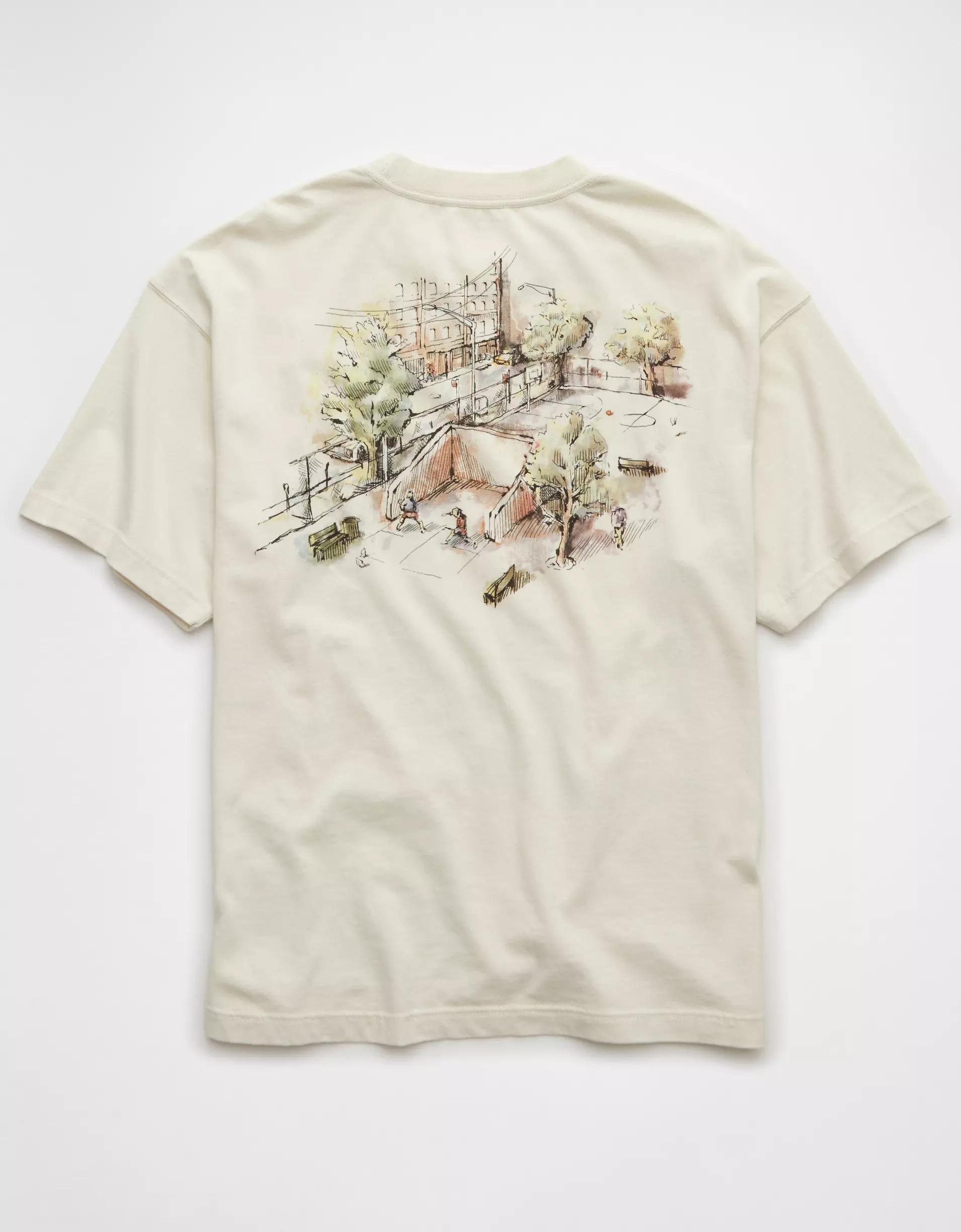 AE Boxy Logo Graphic T-Shirt Product Image