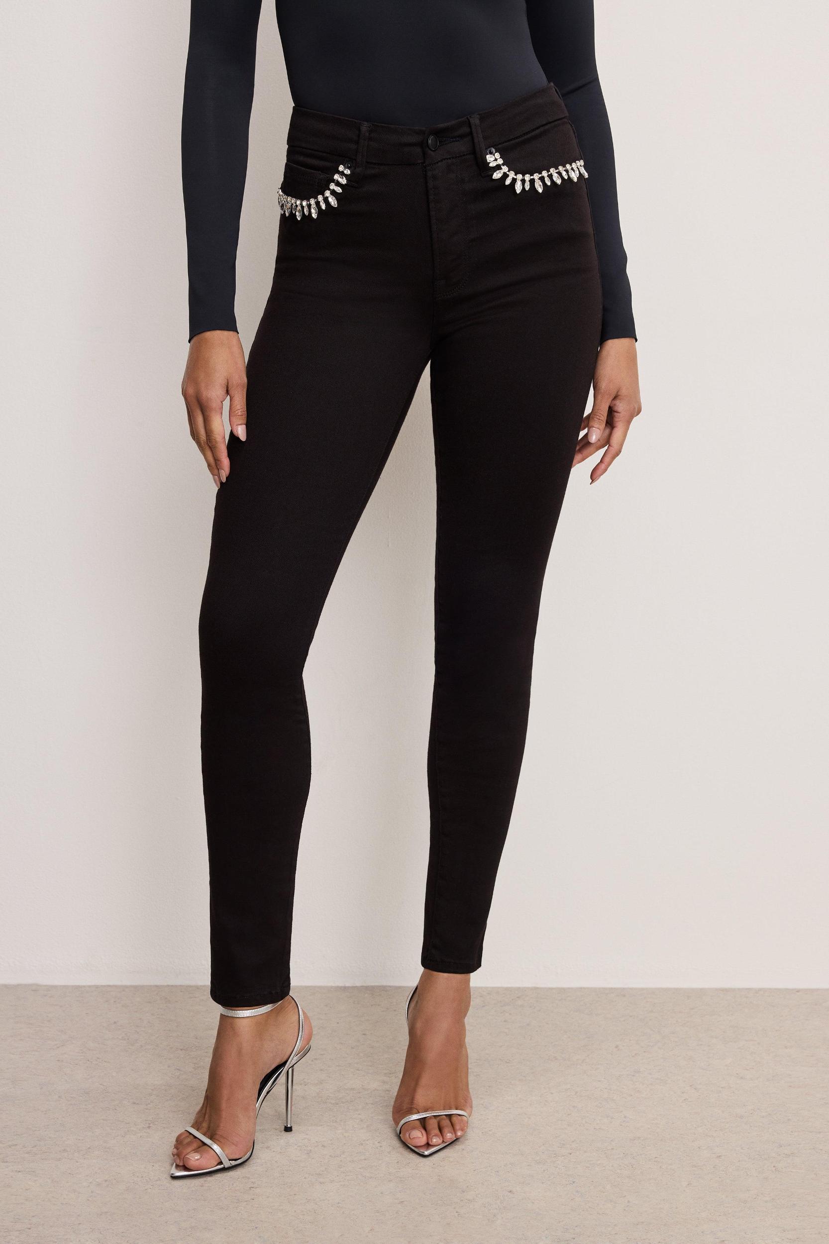 GOOD LEGS SKINNY DIAMOND JEANS | BLACK001 Product Image
