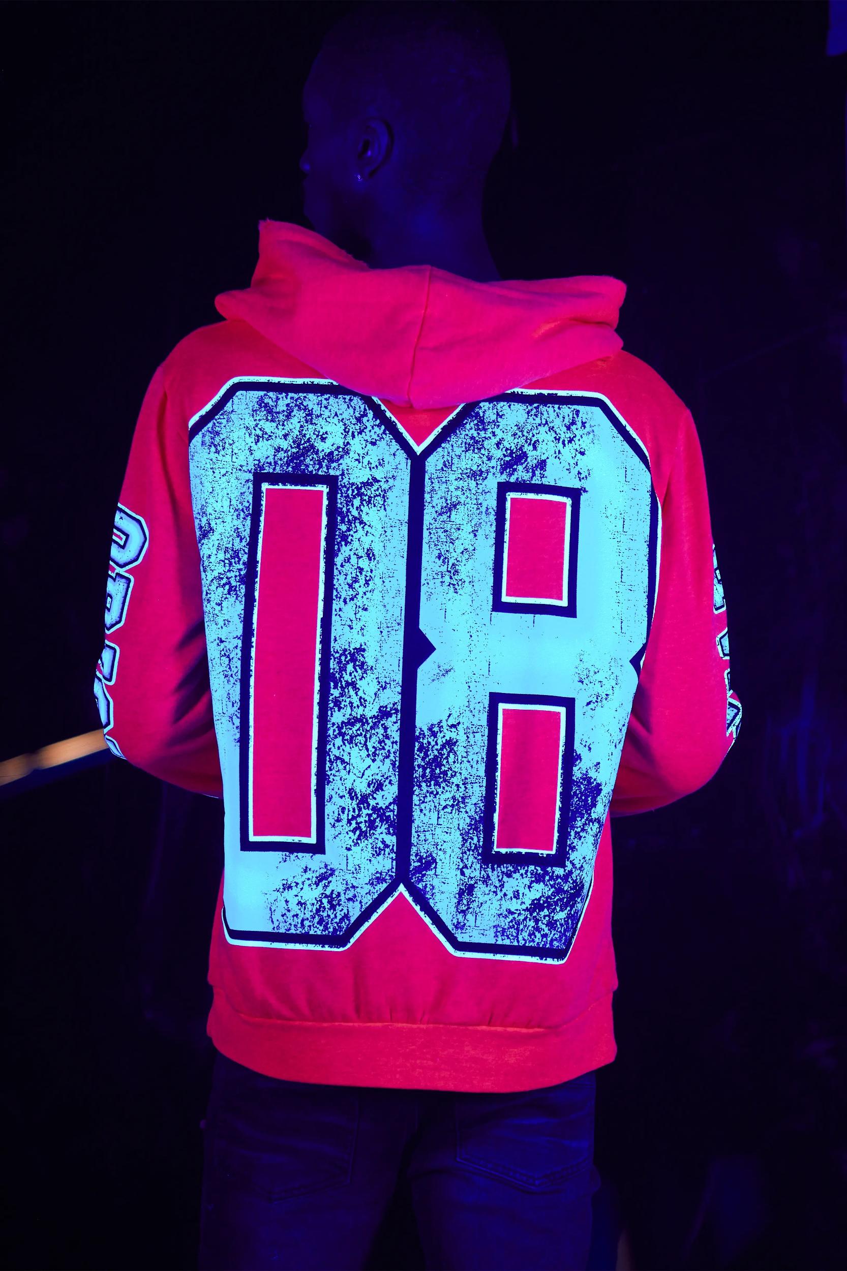 Fields Orange Graphic Hoodie Male Product Image