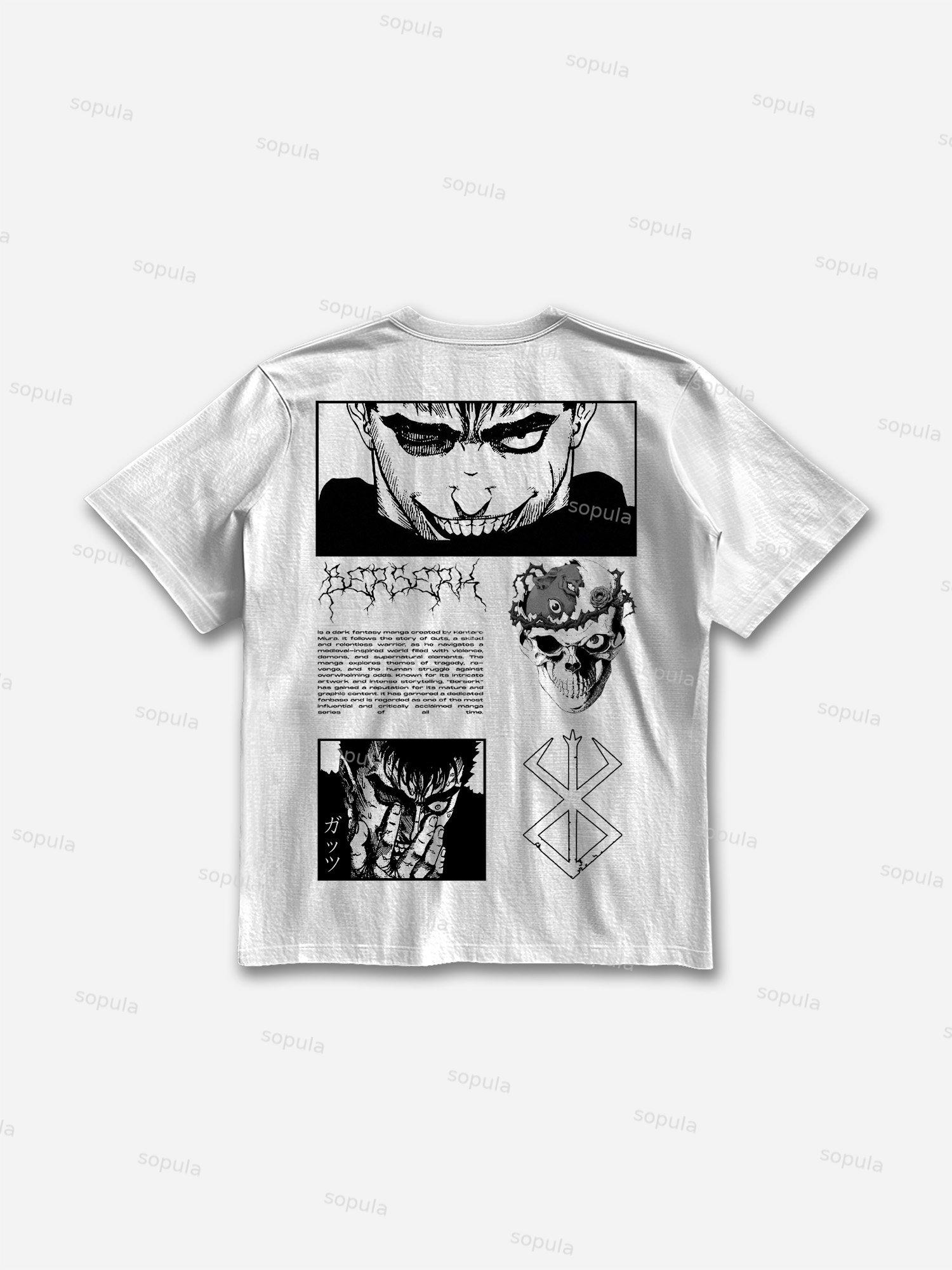 Berserk Manga Graphic Cotton T-shirt Product Image