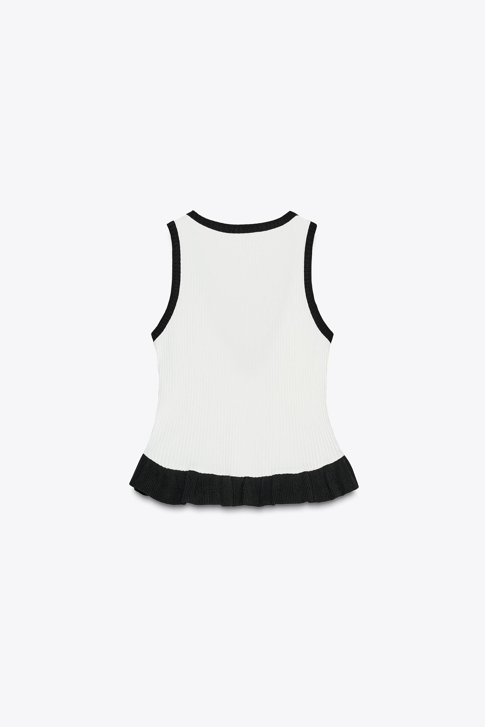CONTRAST KNIT TOP Product Image
